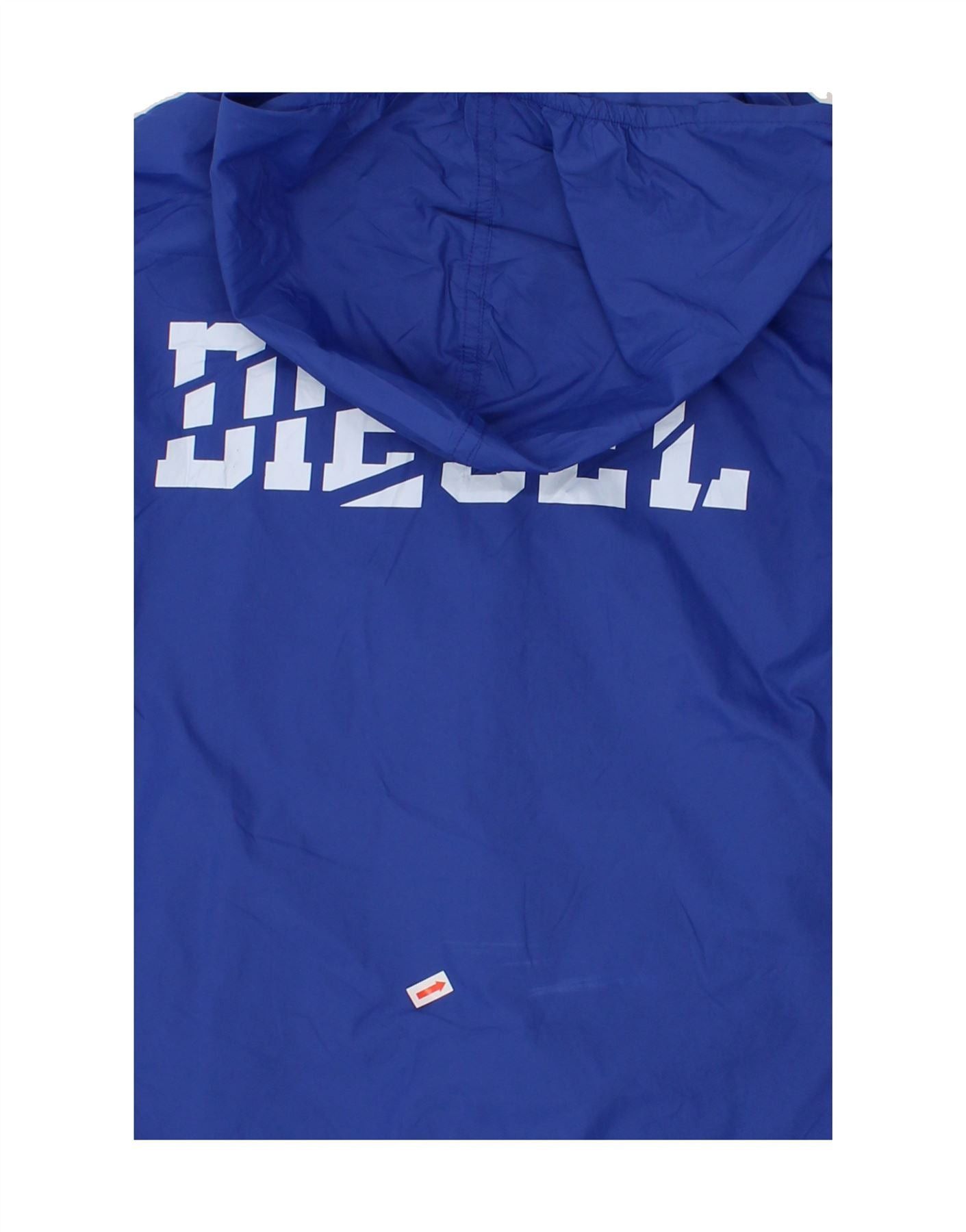 Diesel Boys Graphic Hooded Rain Jacket 15-16 Years Blue Nylon Size XL / US 12-14 / IT 48-50 - 3 Thumbnail