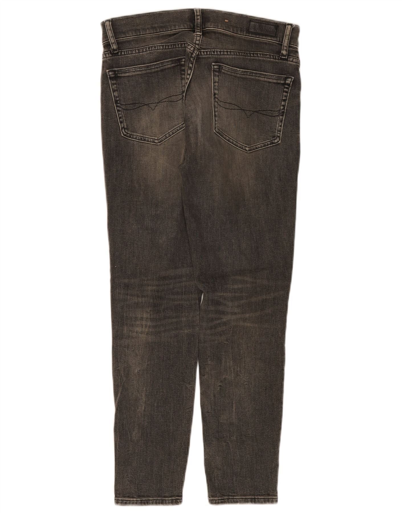 Polo Ralph Lauren Womens Distressed Skinny Jeans W28 L25 Grey Cotton Size 42" / US 20 - 2 Thumbnail