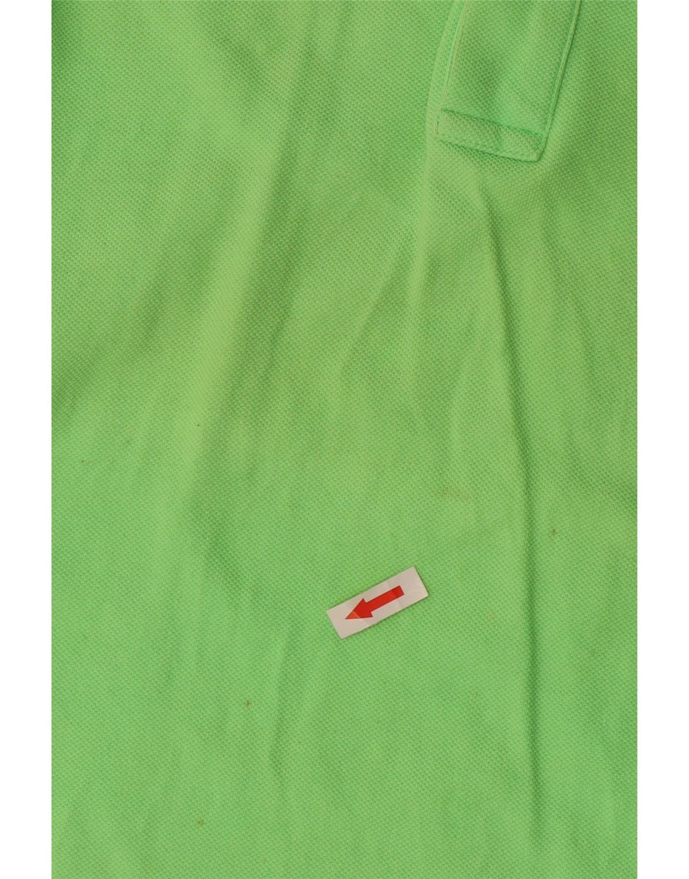 Ralph Lauren Womens Skinny Polo Shirt UK 16 Large Green Cotton Size M / US 6-8 / IT 42-44 - 3 Thumbnail