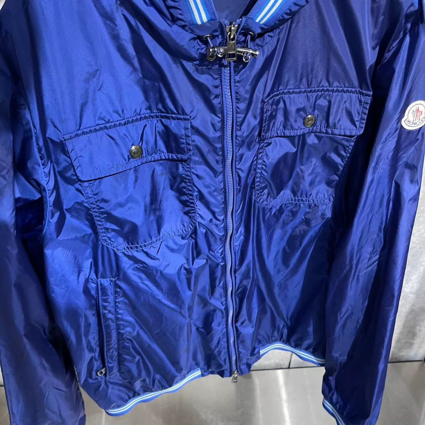 Moncler Moncler Blue Light Jacket l Men Size US L / EU 52-54 / 3 - 5 Thumbnail