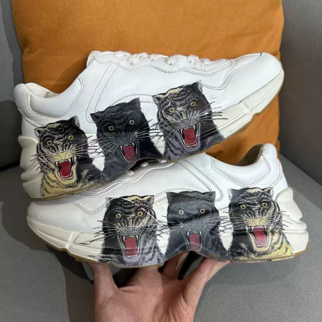Gucci Gucci Tiger Lowtop Sneakers 9.5 Men Size US 9.5 / EU 42-43 - 6 Thumbnail