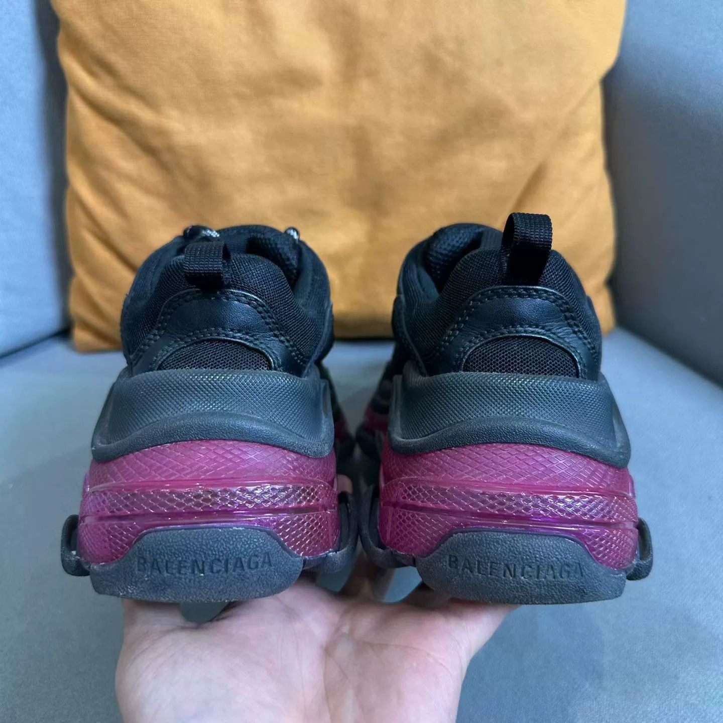 Balenciaga Balenciaga Purple Lowtop Sneakers us_5 Women Size US 5 / IT 35 - 3 Thumbnail