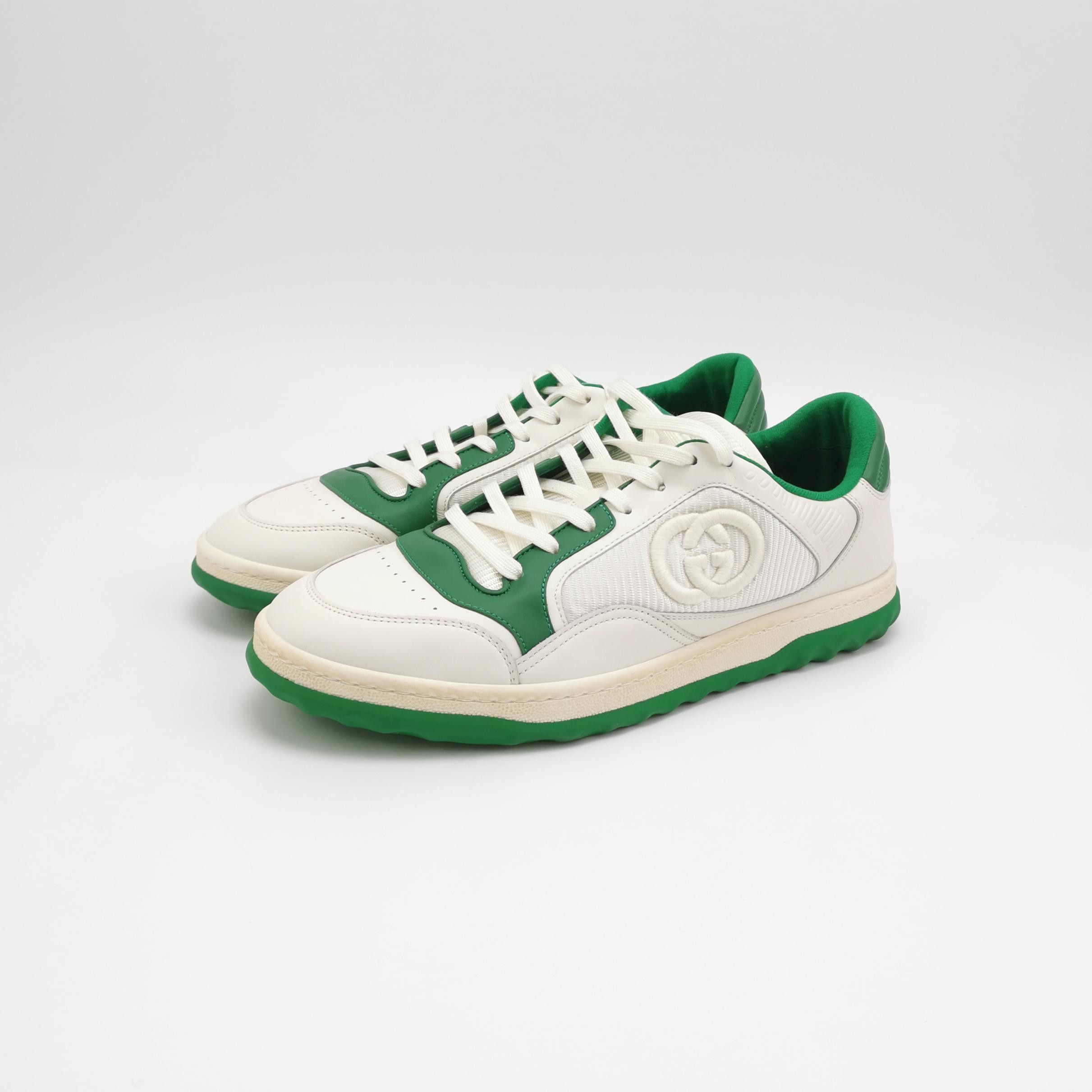 Gucci Gucci MAC80 Leather Mesh Sneakers Size 43 Size US 10 / EU 43 - 3 Thumbnail