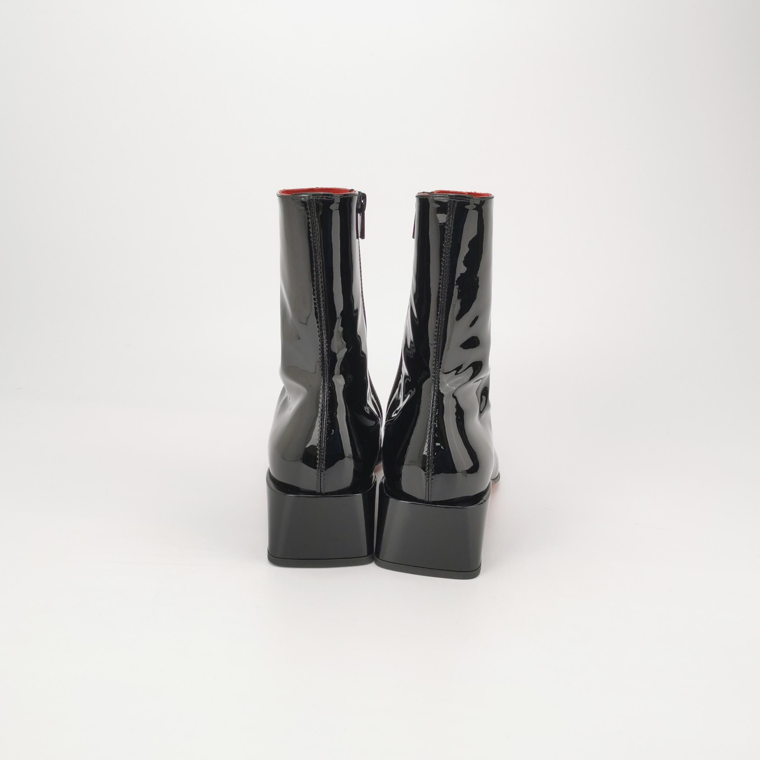 Christian Louboutin Christian Louboutin Patent Leather Square Toe Boots 40 Size US 10 / IT 40 - 5 Thumbnail