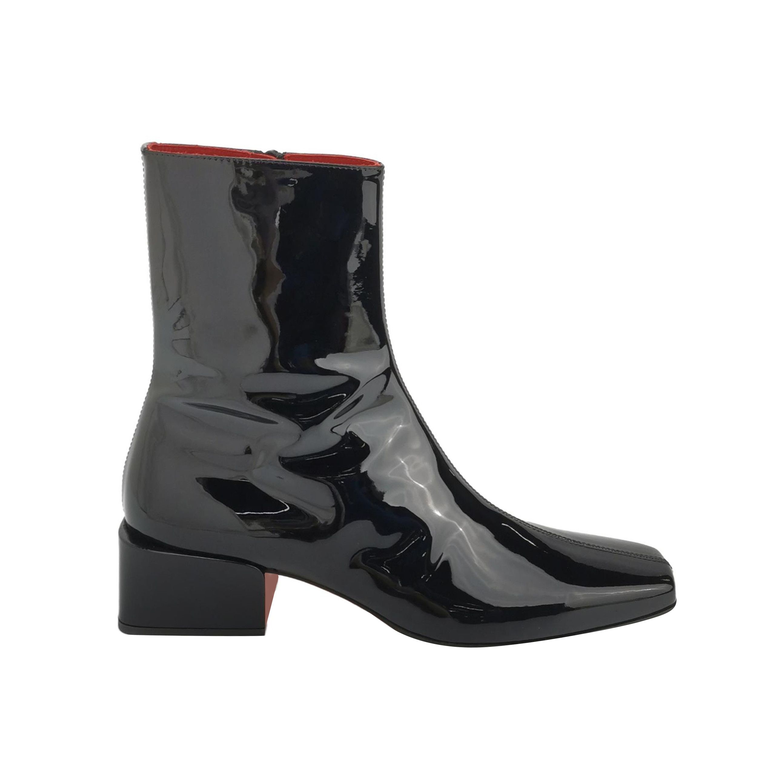 Christian Louboutin Christian Louboutin Patent Leather Square Toe Boots 40 Size US 10 / IT 40 - 2 Thumbnail