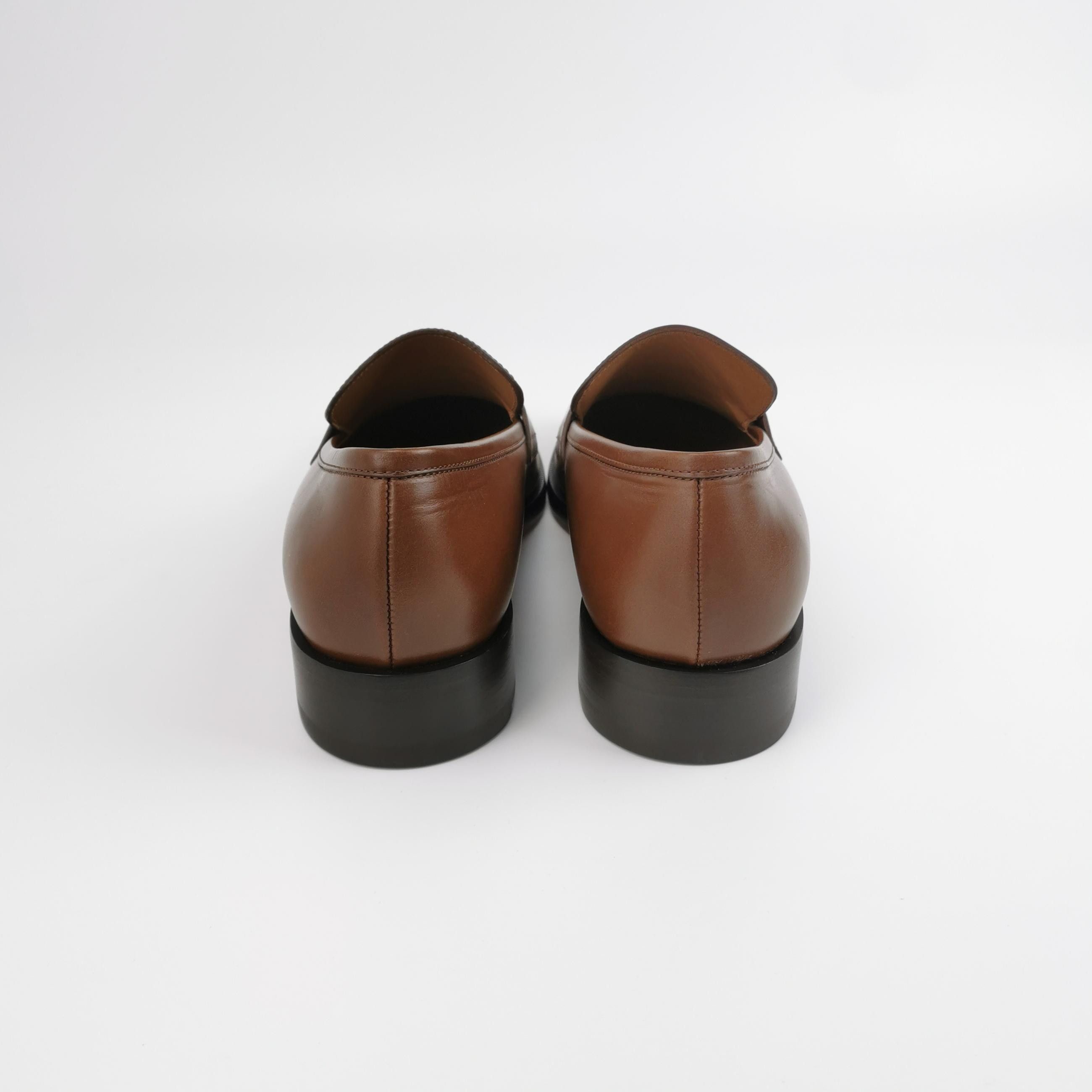 Christian Louboutin Christian Louboutin Brown Leather CL Loafers 39.5 Size US 6 / EU 39 - 5 Thumbnail