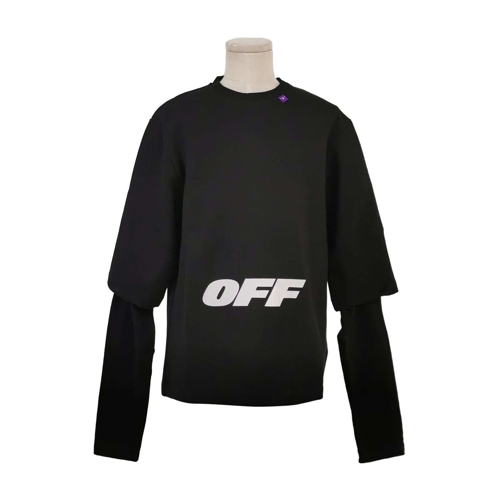 Off-White Off-White Double Sleeve Logo Sweatshirt XXS Size US XXS / EU 40 - 2 Thumbnail