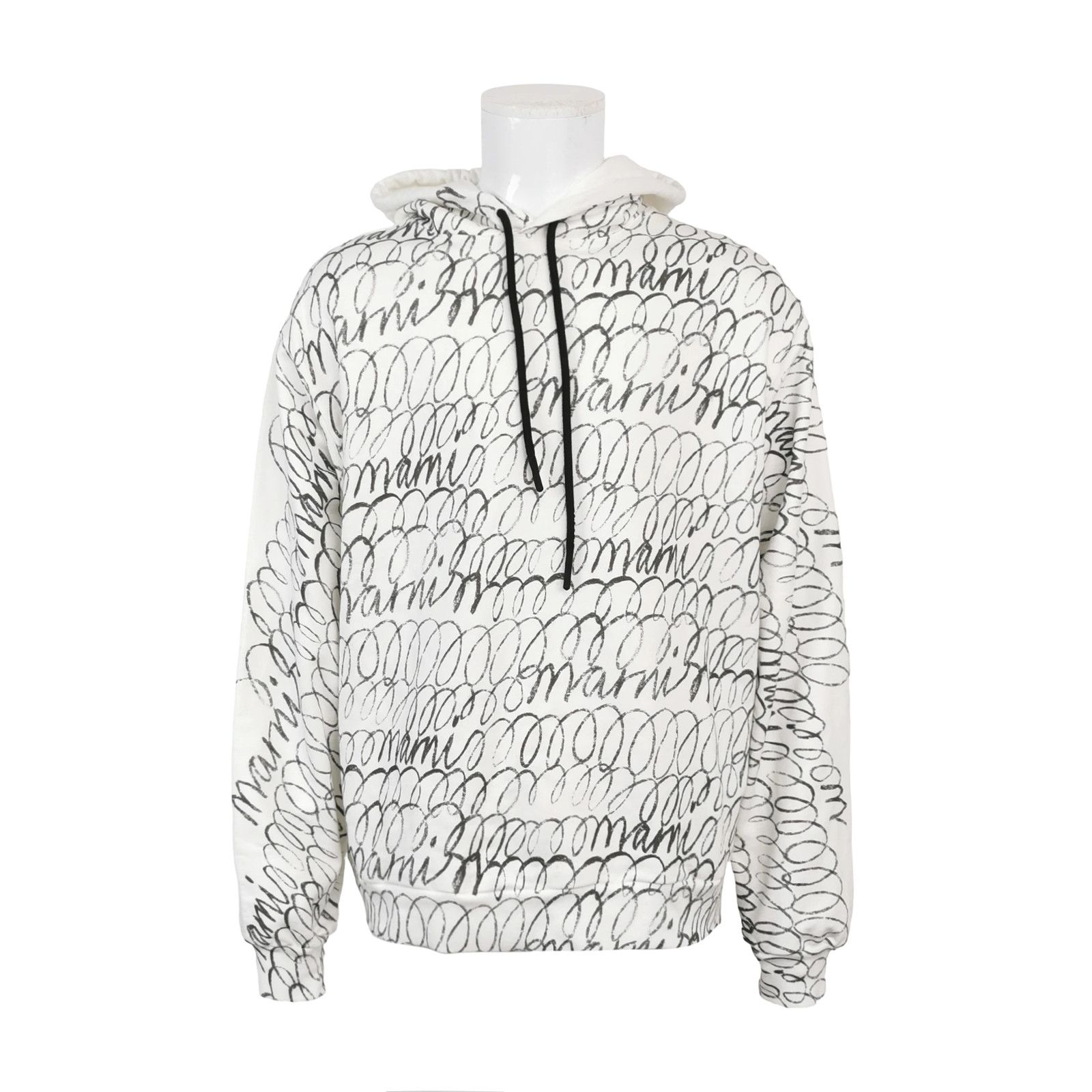 Marni Marni Scribble Print Logo Hoodie Size 50 Size US M / EU 48-50 / 2 - 2 Thumbnail