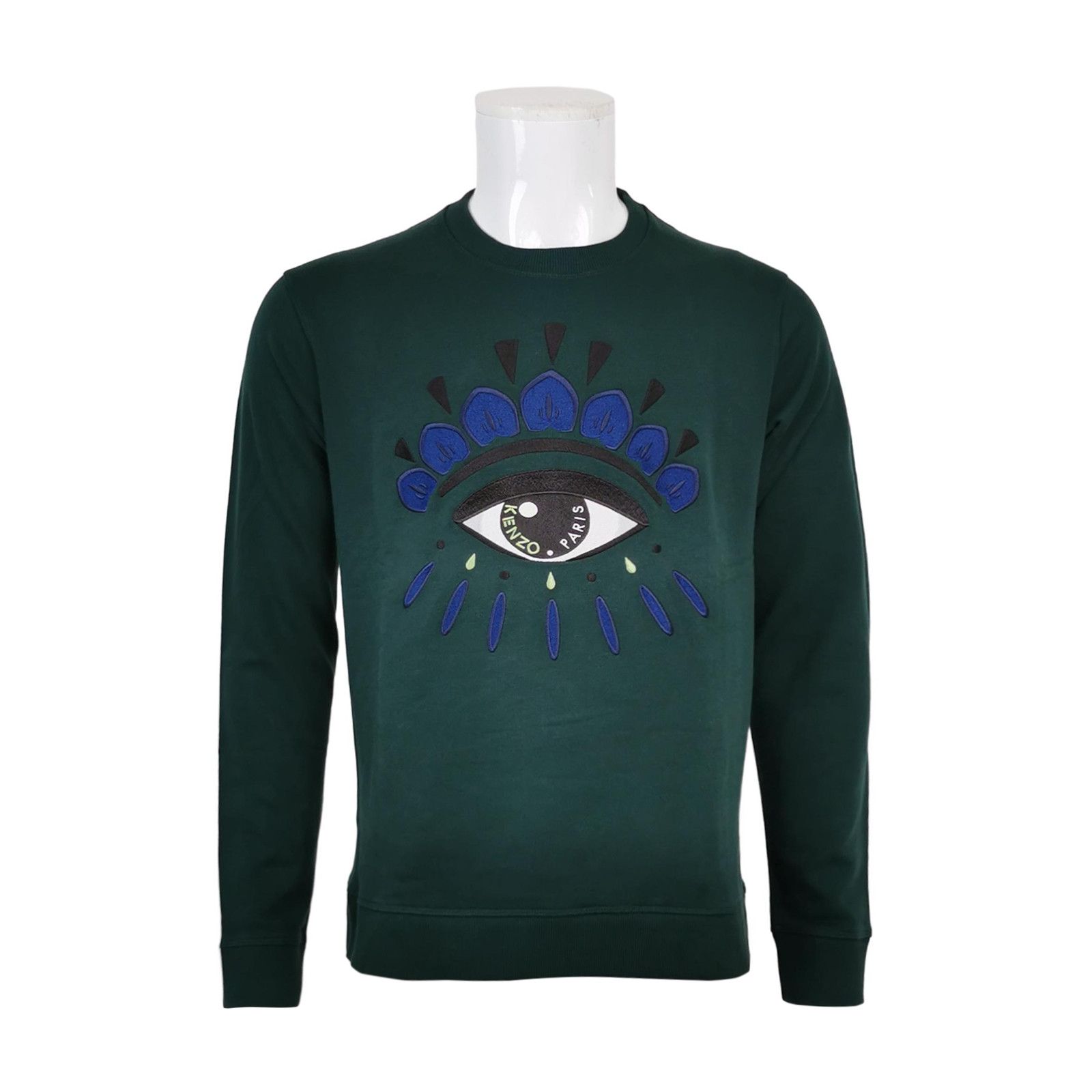 Kenzo Kenzo Eye Embroidery Sweatshirt Green Size M Size US M / EU 48-50 / 2 - 2 Thumbnail