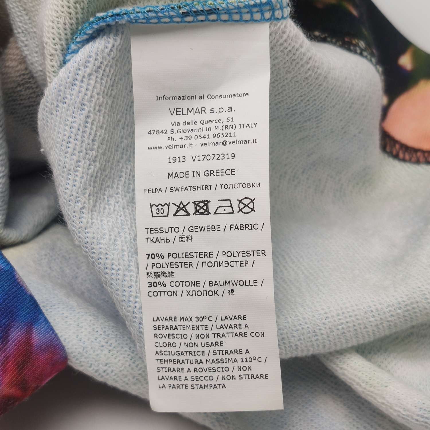 Moschino Moschino Ocean Print Logo Sweatshirt Size M Size US M / EU 48-50 / 2 - 8 Thumbnail