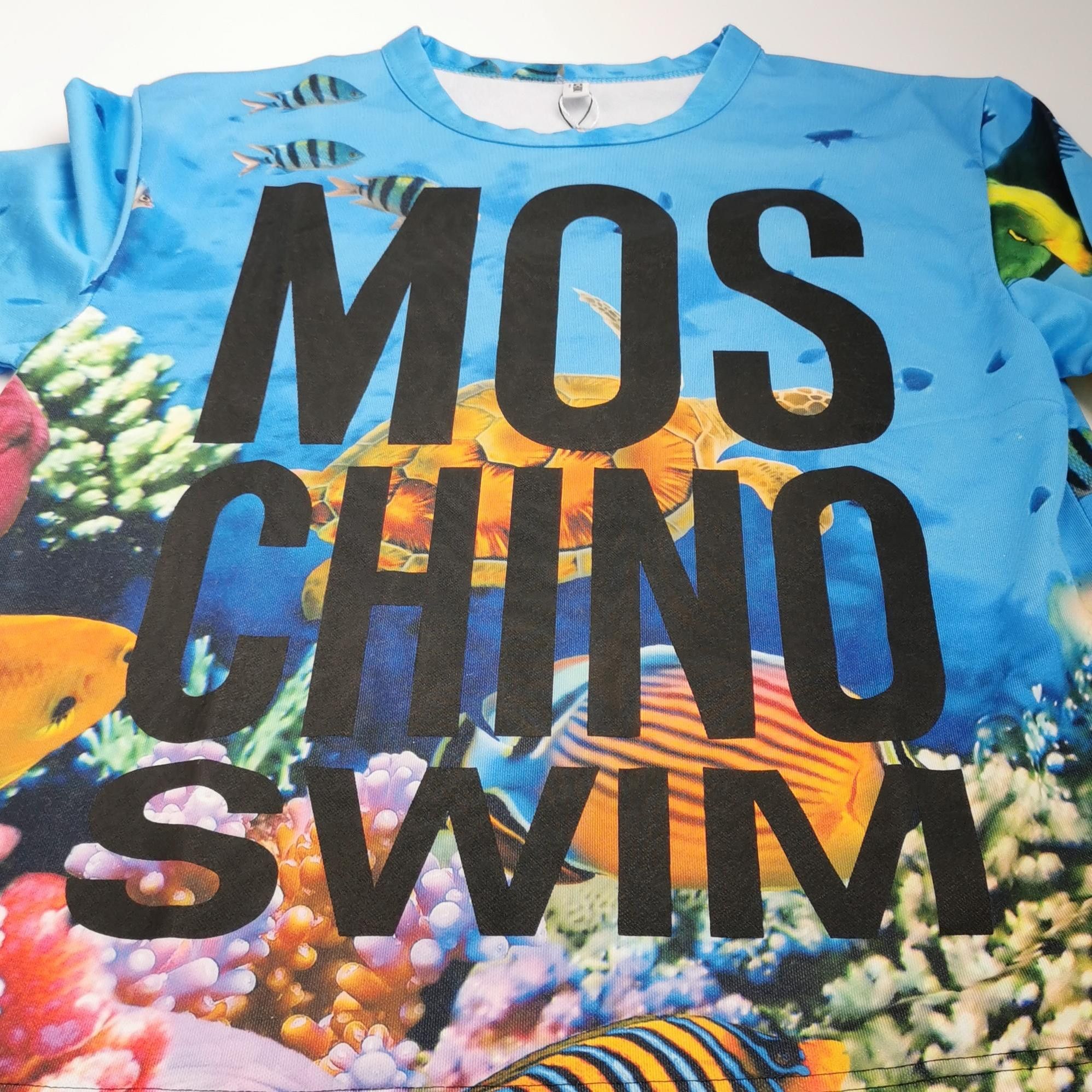 Moschino Moschino Ocean Print Logo Sweatshirt Size M Size US M / EU 48-50 / 2 - 4 Thumbnail
