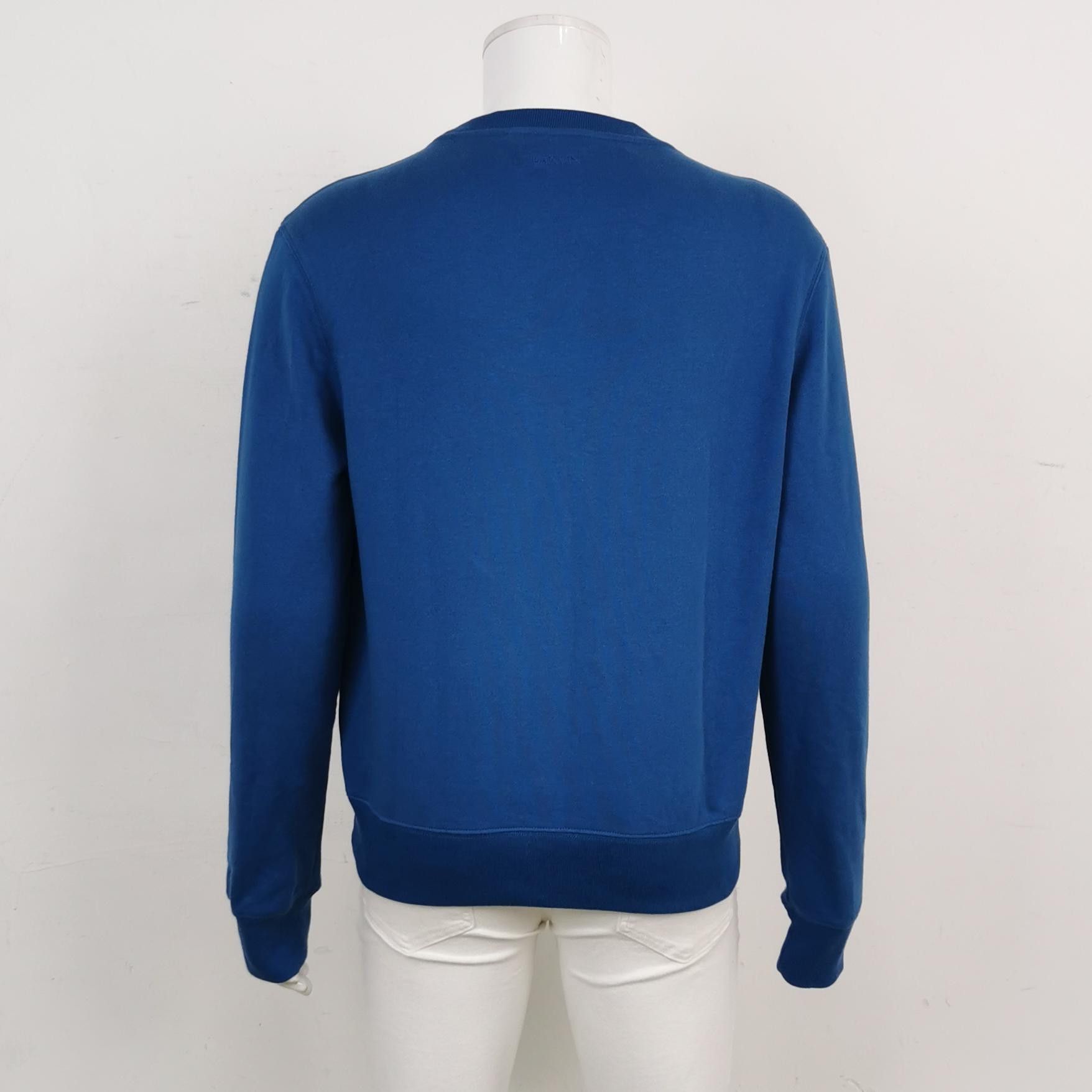 Lanvin Lanvin Logo Blue Sweatshirt Size M Size US M / EU 48-50 / 2 - 3 Thumbnail