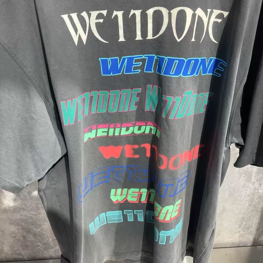 WE11DONE We11done Washed Gray T-Shirt L Women Size L / US 10 / IT 46 - 2 Thumbnail
