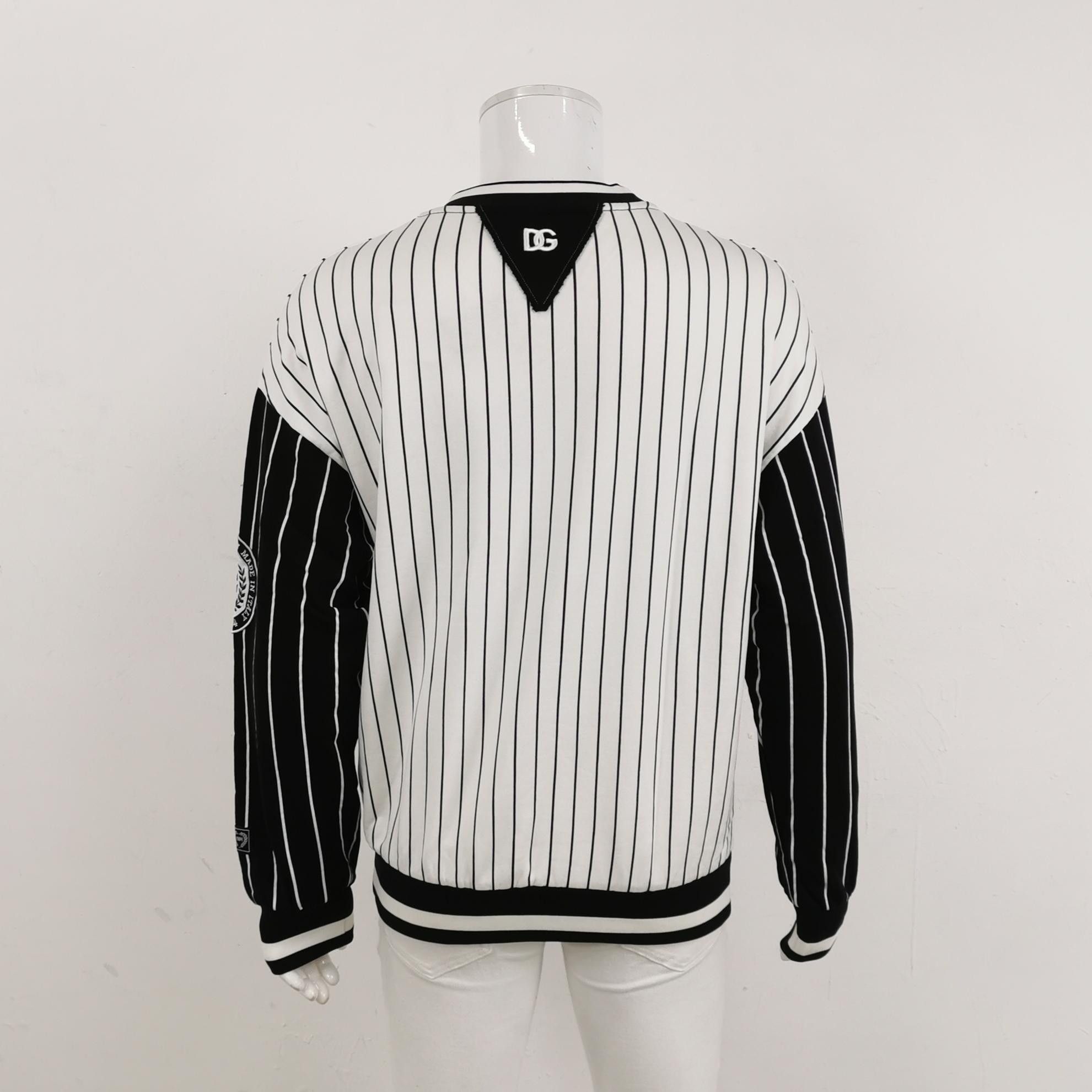 Dolce & Gabbana Dolce & Gabbana Striped DG Logo Sweatshirt S Size US S / EU 44-46 / 1 - 3 Thumbnail