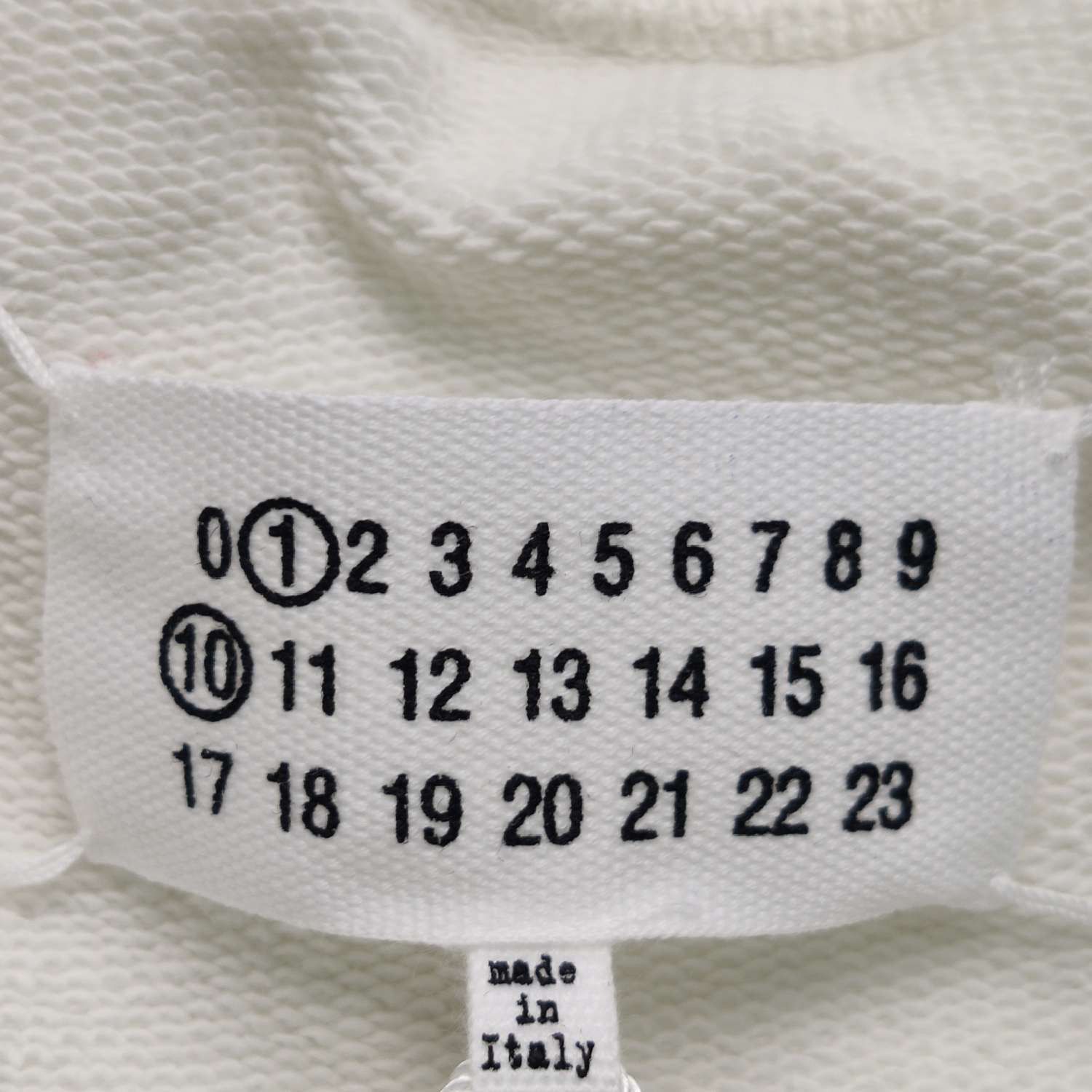 Maison Margiela Maison Margiela Tonal Numbers Logo Sweatshirt Size M Size US M / EU 48-50 / 2 - 7 Thumbnail