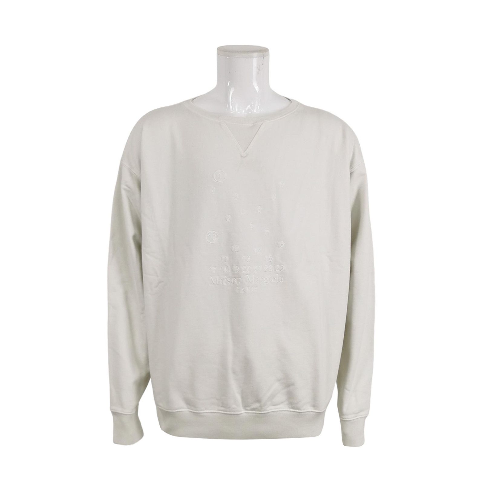 Maison Margiela Maison Margiela Tonal Numeric Logo Sweatshirt Size M Size US M / EU 48-50 / 2 - 2 Thumbnail