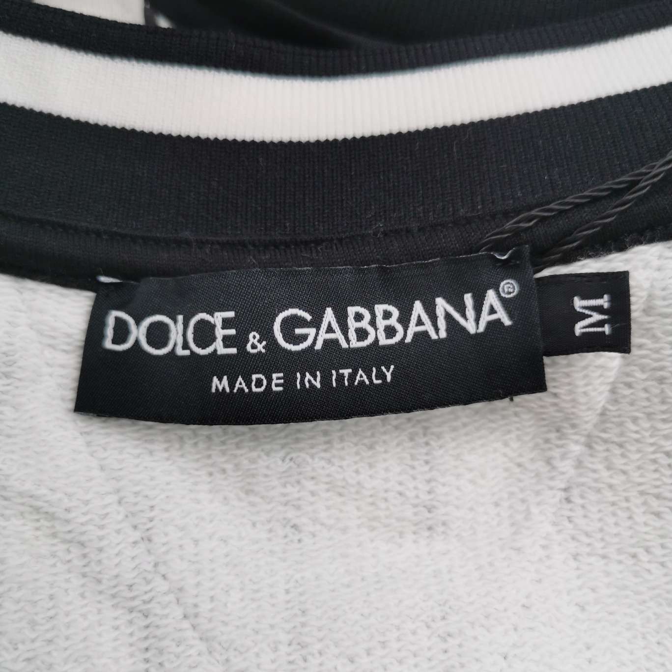 Dolce & Gabbana Dolce & Gabbana Striped Logo Sweatshirt Size M Size US M / EU 48-50 / 2 - 8 Thumbnail