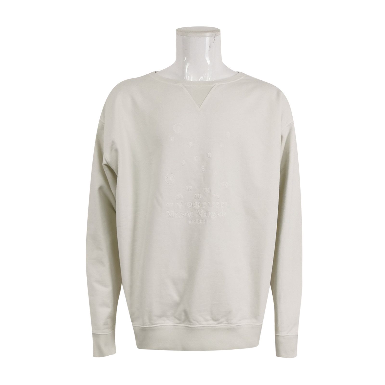 Maison Margiela Maison Margiela Embroidered Numeric Logo Sweatshirt Size M Size US M / EU 48-50 / 2 - 2 Thumbnail