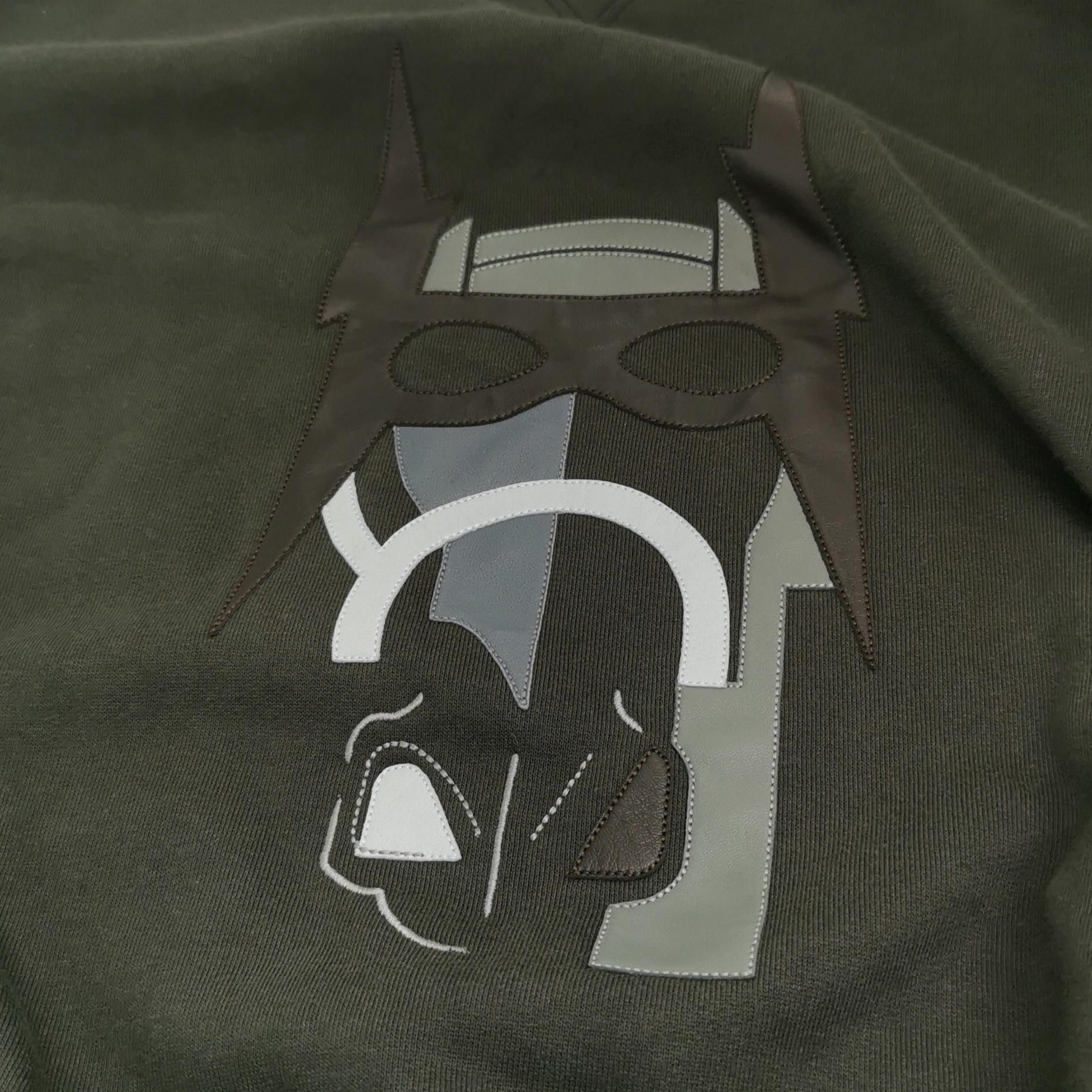Hermes Hermes Lambskin Patch Cotton Sweatshirt Size L Size US L / EU 52-54 / 3 - 4 Thumbnail