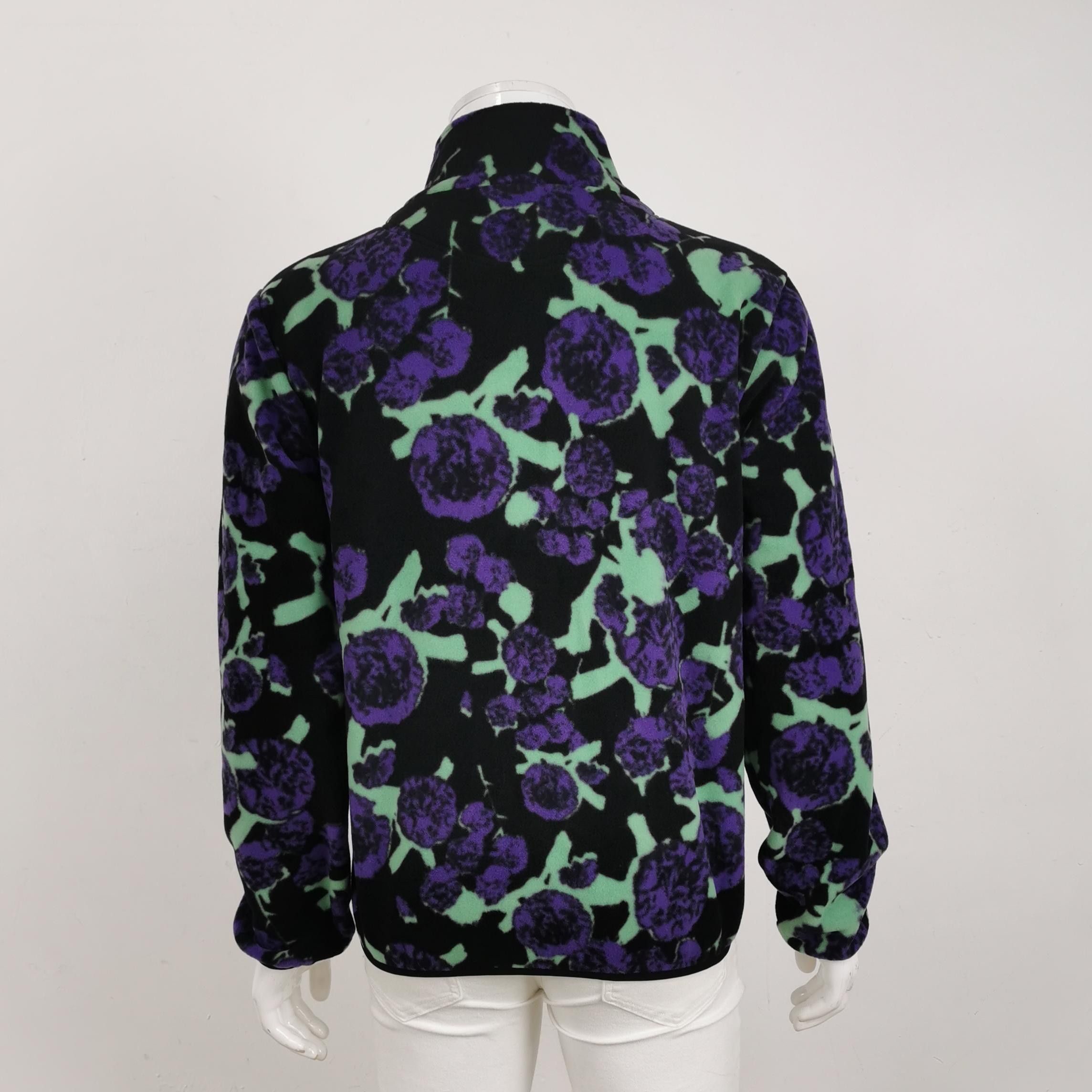 MSGM MSGM Floral Logo Half-Zip Sweatshirt Size 48 Size US M / EU 48-50 / 2 - 3 Thumbnail