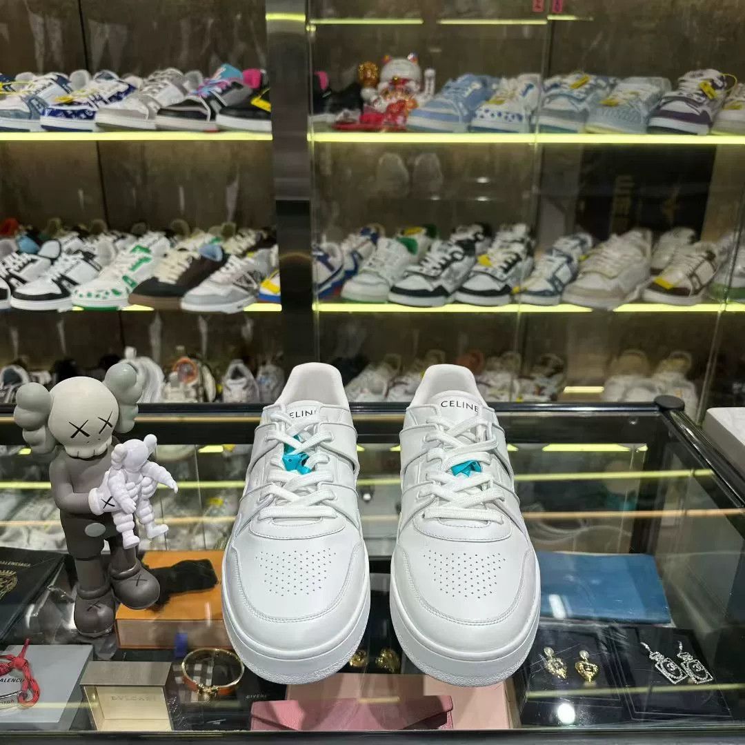 Celine Celine White Lowtop Sneakers 12 Men Size US 12 / EU 45 - 2 Thumbnail
