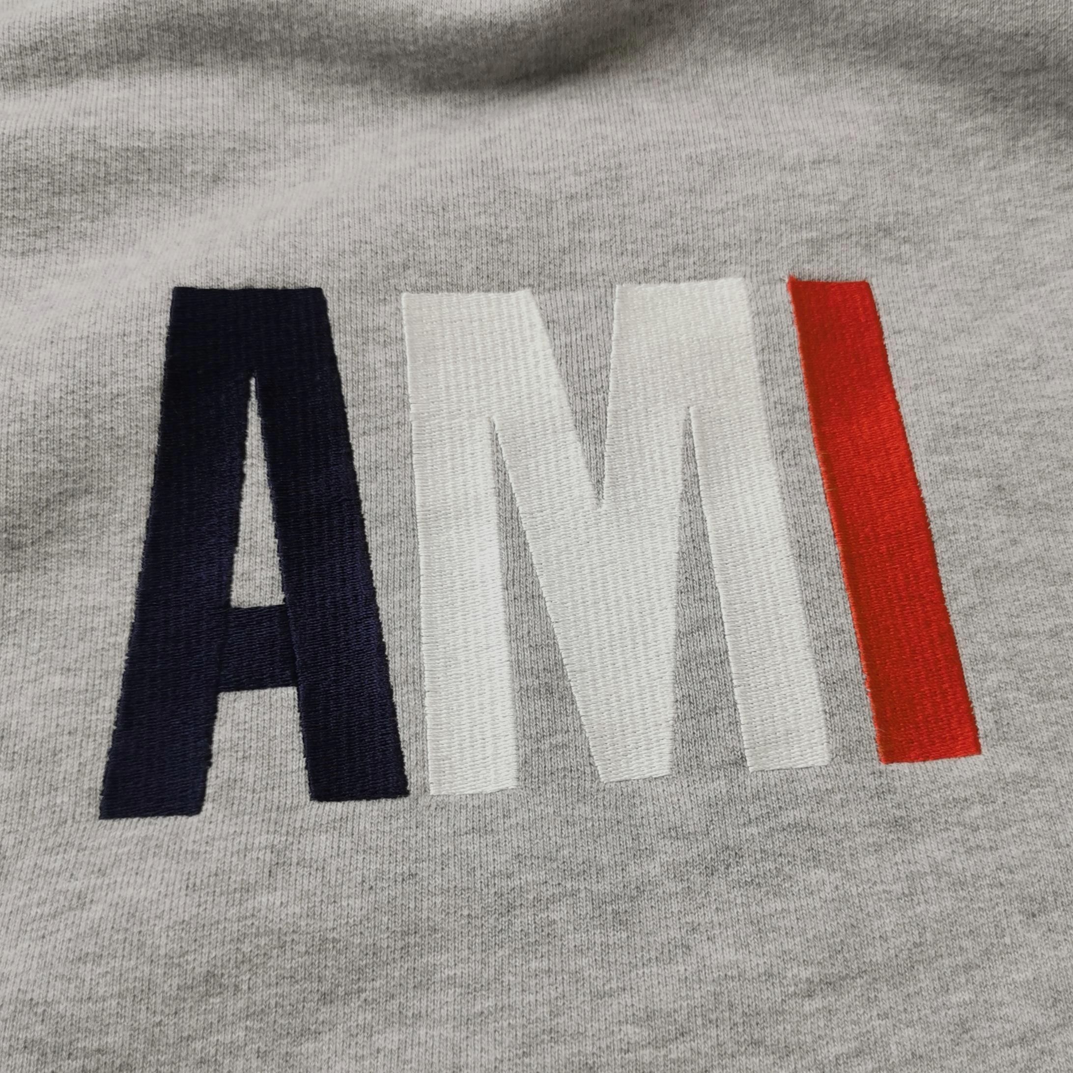 AMI AMI Alexandre Mattiussi Tricolor Logo Sweatshirt XS Size US XS / EU 42 / 0 - 4 Thumbnail