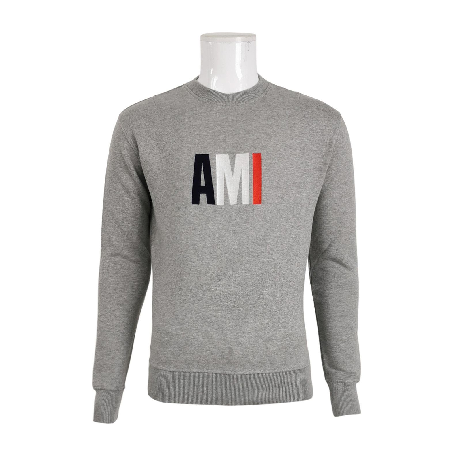 AMI AMI Alexandre Mattiussi Tricolor Logo Sweatshirt XS Size US XS / EU 42 / 0 - 2 Thumbnail