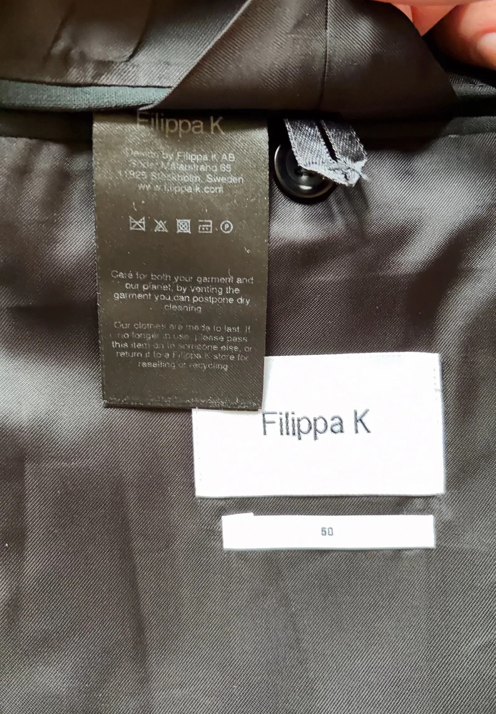 Filippa K Filippa K Cool wool blazer, dark spruce Blazer Size 42R - 3 Thumbnail