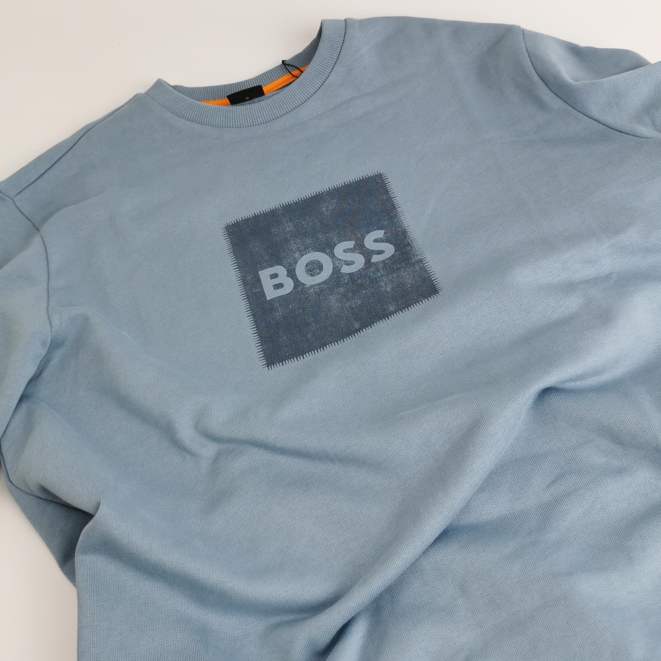 Hugo Boss Hugo Boss Logo Patch Cotton Sweatshirt L Size US L / EU 52-54 / 3 - 4 Thumbnail