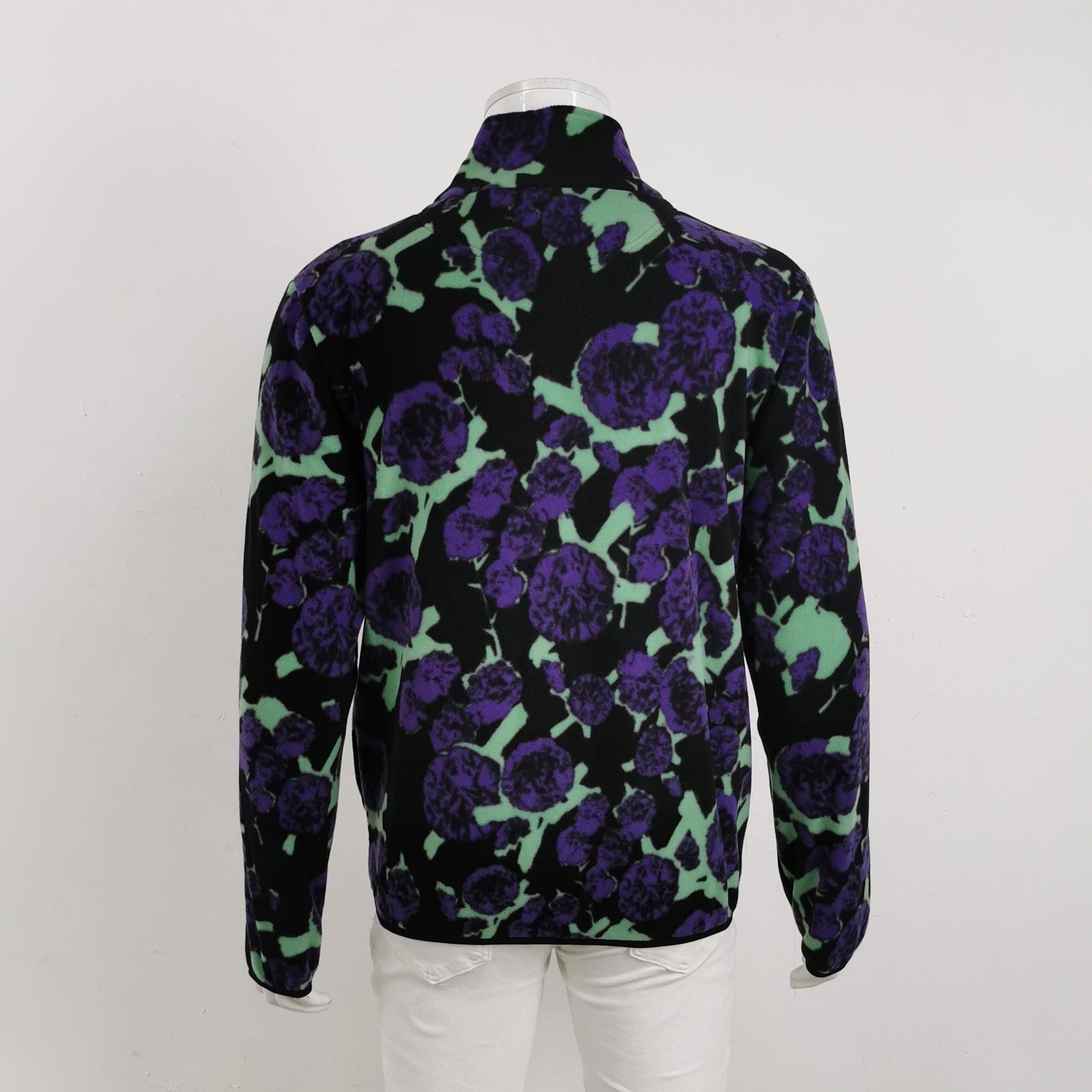 MSGM MSGM Floral Fleece Quarter-Zip Sweatshirt Size 48 Size US M / EU 48-50 / 2 - 3 Thumbnail