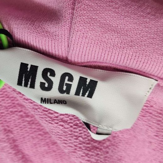 MSGM MSGM Logo Textured Panel Hoodie Size M Size US M / EU 48-50 / 2 - 7 Thumbnail