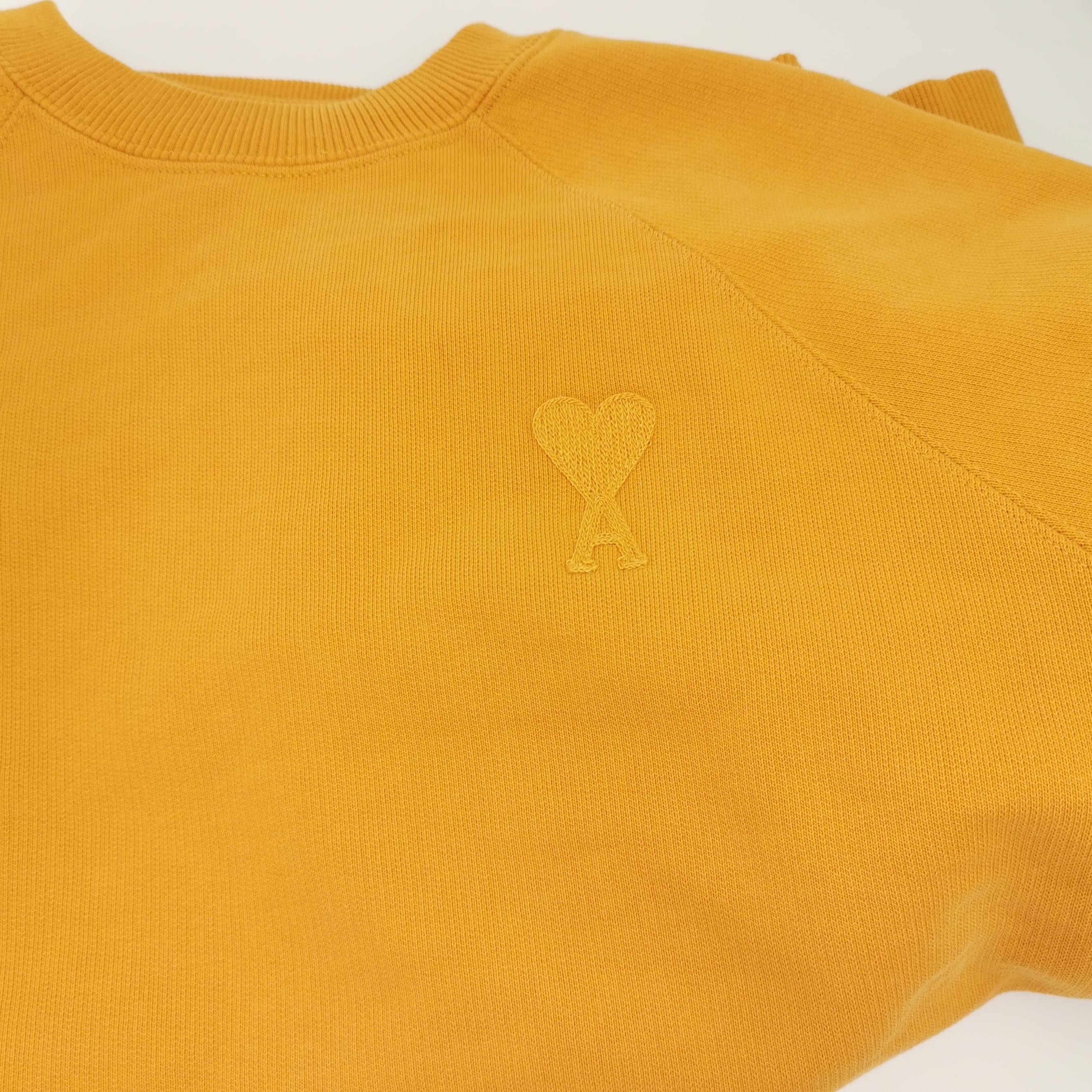 AMI AMI Sundial Yellow Heart Logo Sweatshirt Size M Size US M / EU 48-50 / 2 - 4 Thumbnail
