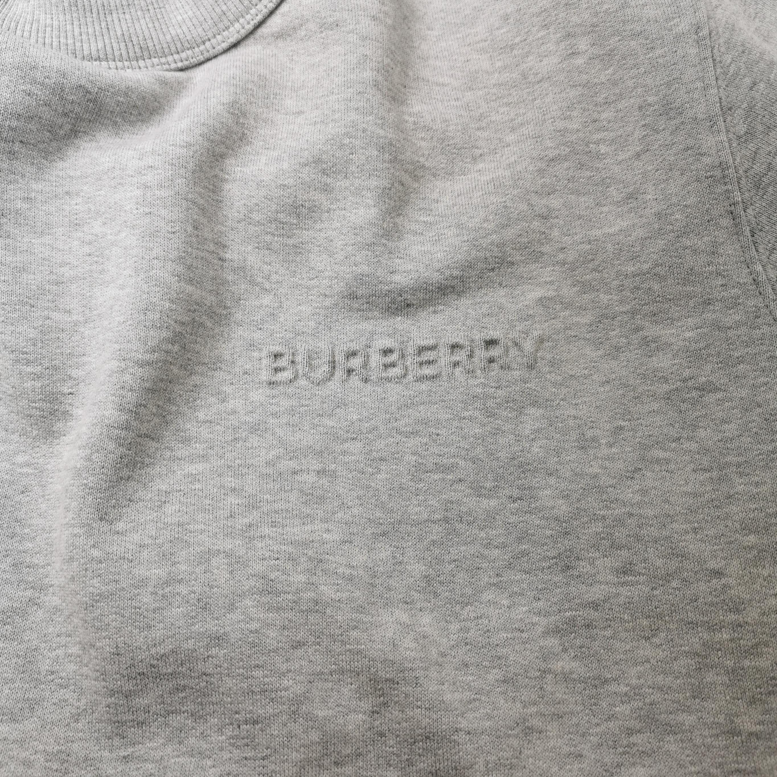 Burberry Burberry Embroidered Logo Sweatshirt Gray XS Size US XS / EU 42 / 0 - 4 Thumbnail