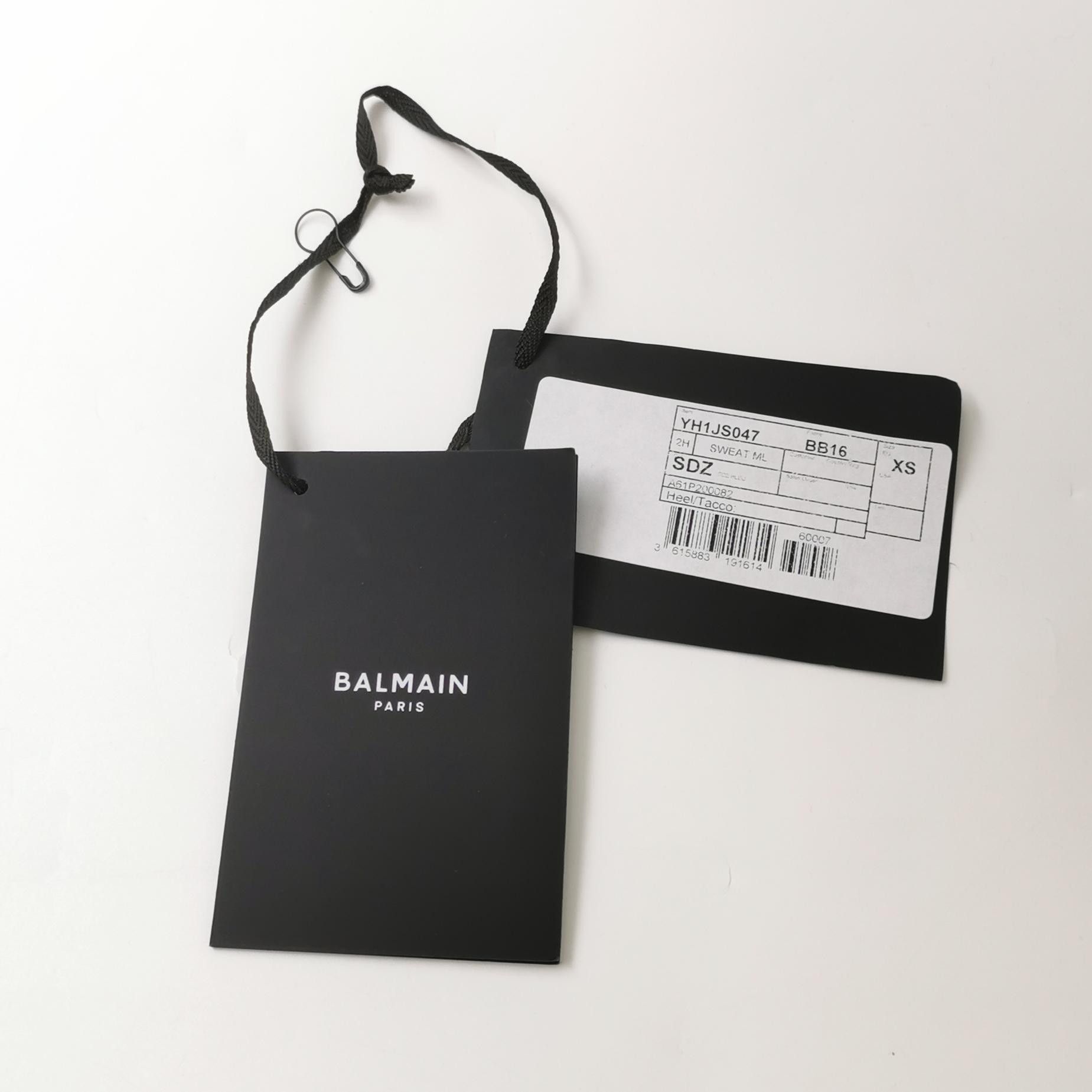 Balmain Balmain Vertical Logo Blue Sweatshirt Size XS Size US XS / EU 42 / 0 - 6 Thumbnail