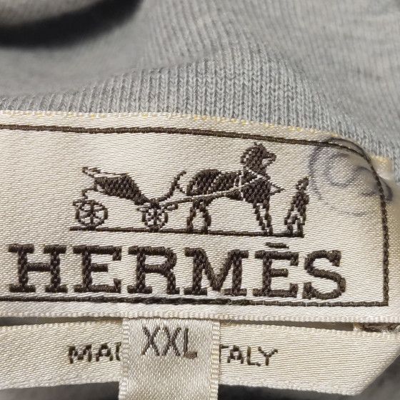 Hermes Hermes Leather Graphic Hoodie US XXL Size US XXL / EU 58 / 5 - 7 Thumbnail