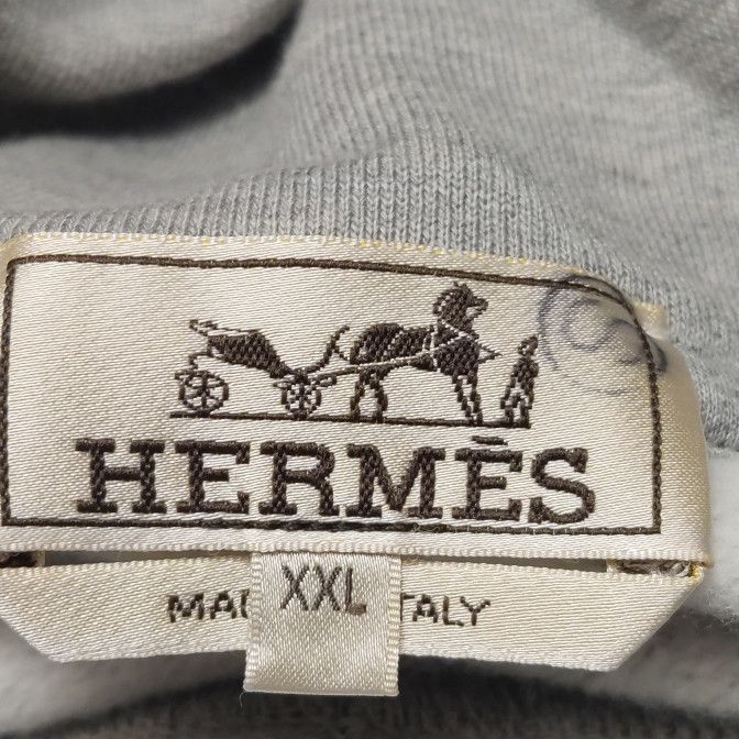 Hermes Hermes Leather Graphic Hoodie US XXL Size US XXL / EU 58 / 5 - 5 Thumbnail