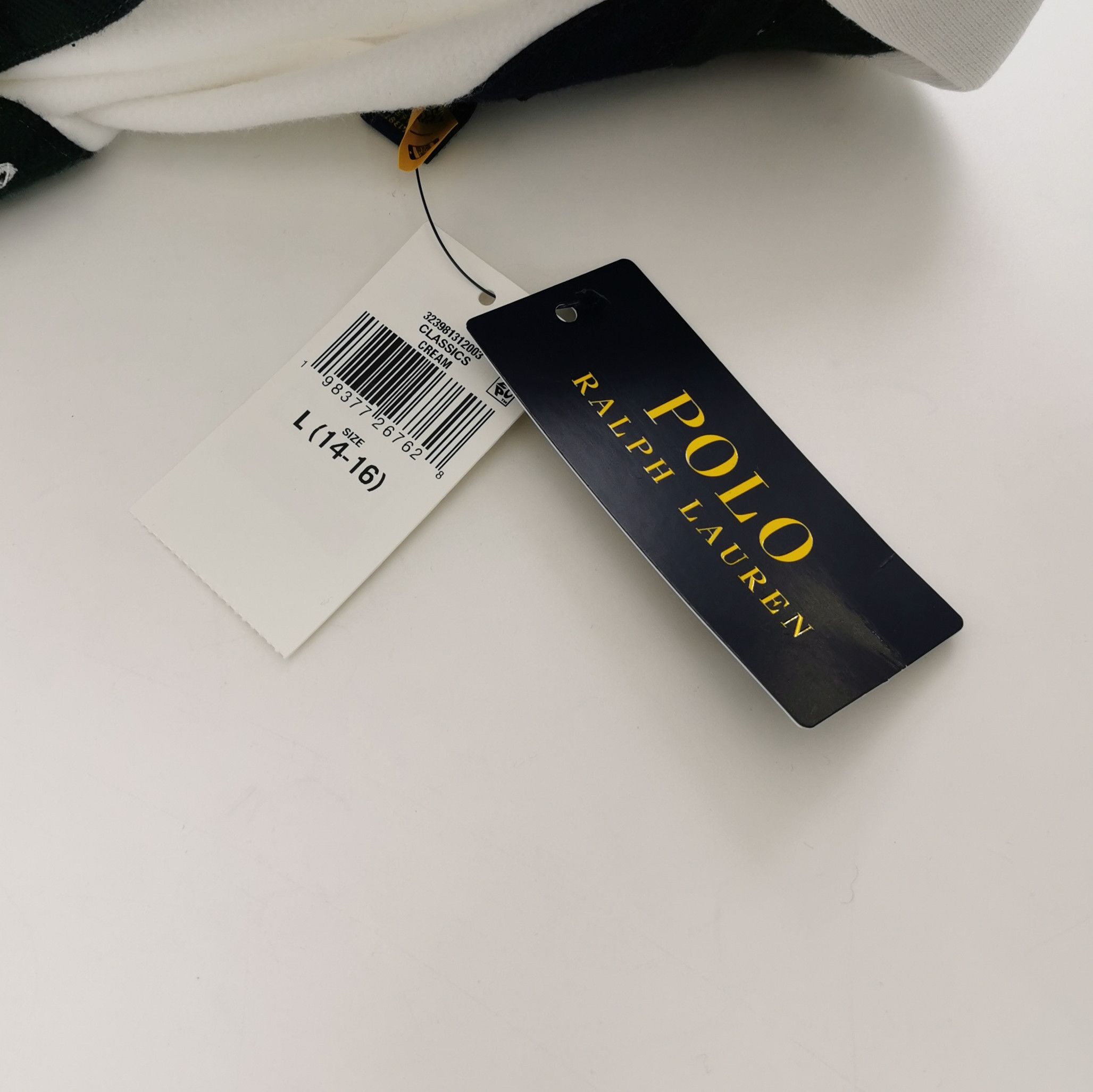 Polo Ralph Lauren Polo Ralph Lauren Cream Collared Sweatshirt XS Size US XS / EU 42 / 0 - 5 Thumbnail