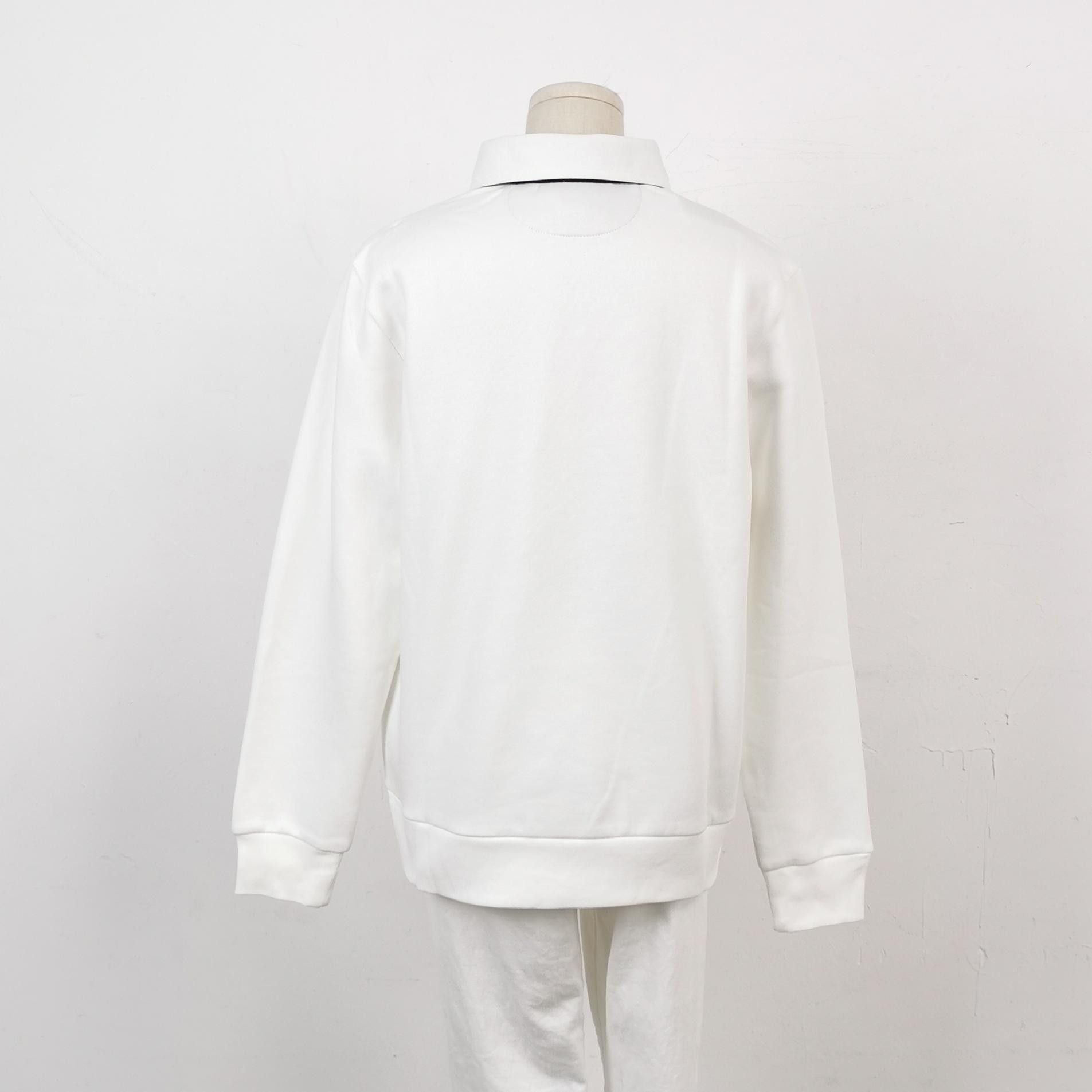 Polo Ralph Lauren Polo Ralph Lauren Cream Collared Sweatshirt XS Size US XS / EU 42 / 0 - 3 Thumbnail