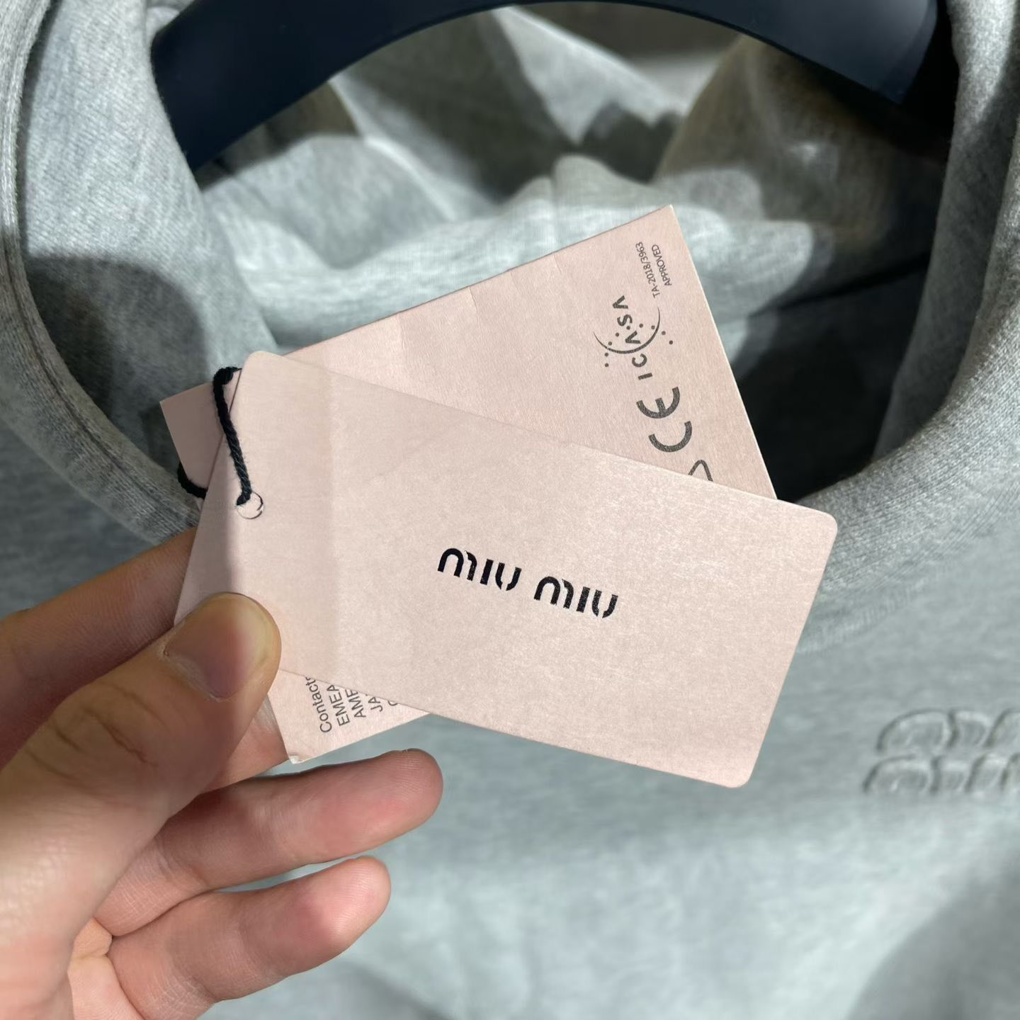 Miu Miu Miu Miu Retro Embroidered Gray Hoodie M Women Size M / US 6-8 / IT 42-44 - 8 Thumbnail