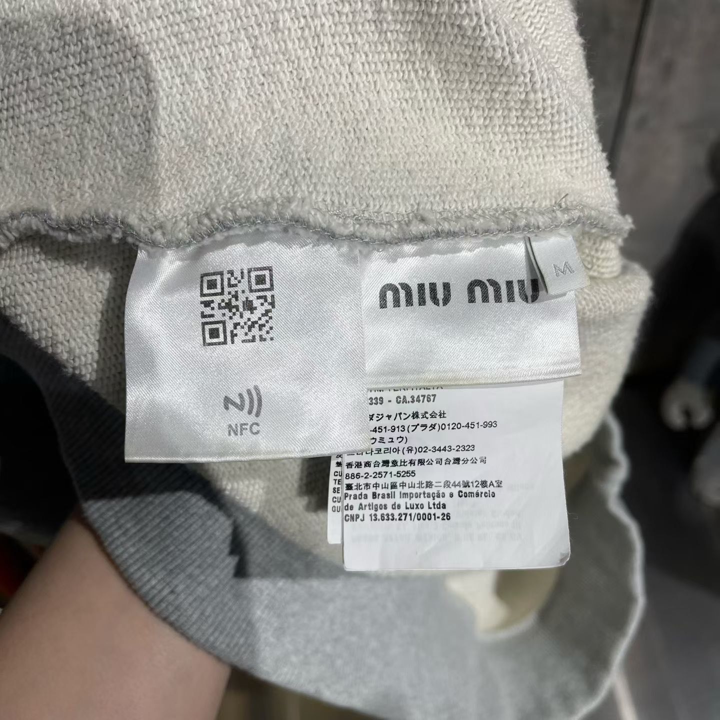 Miu Miu Miu Miu Retro Embroidered Gray Hoodie M Women Size M / US 6-8 / IT 42-44 - 6 Thumbnail
