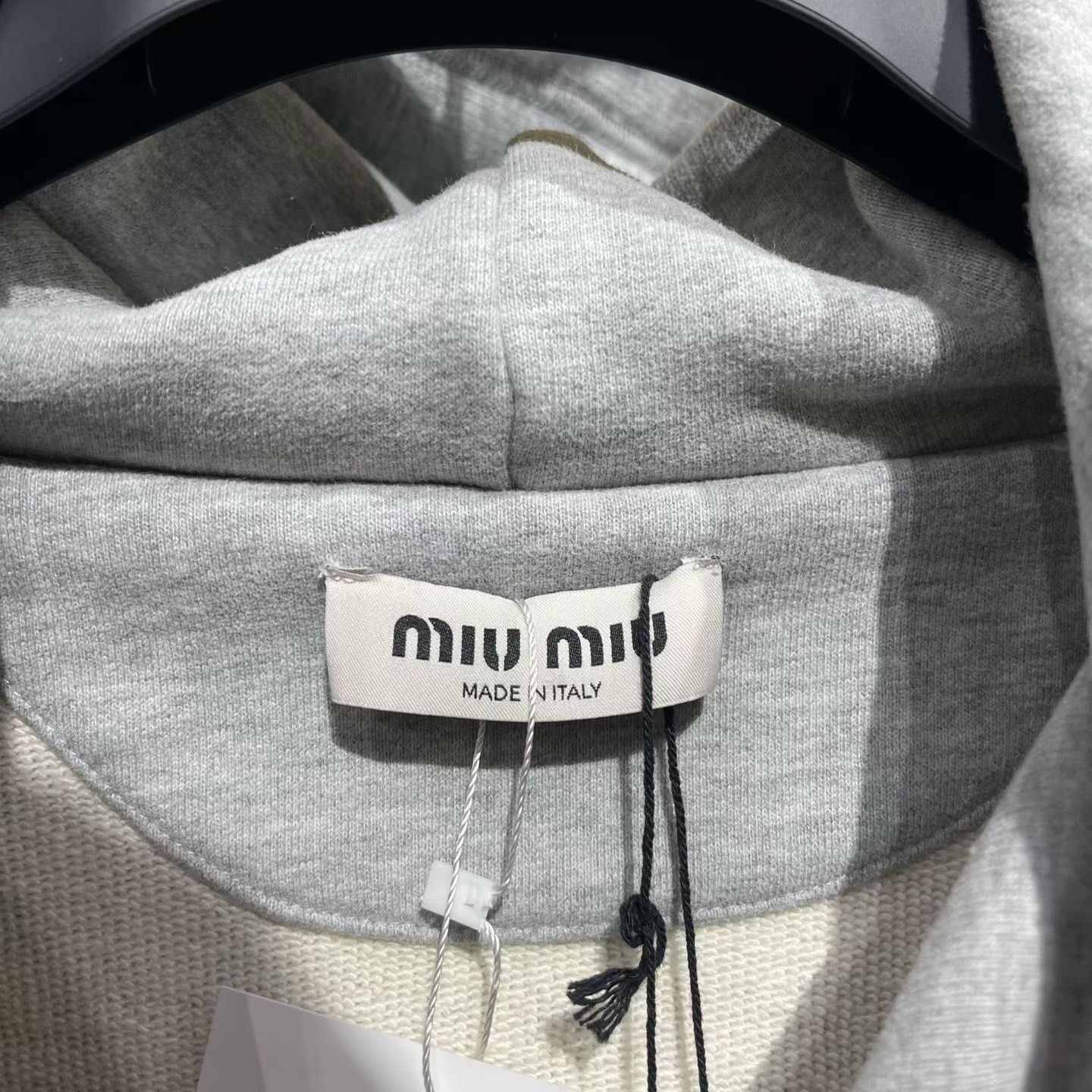 Miu Miu Miu Miu Retro Embroidered Gray Hoodie M Women Size M / US 6-8 / IT 42-44 - 3 Thumbnail