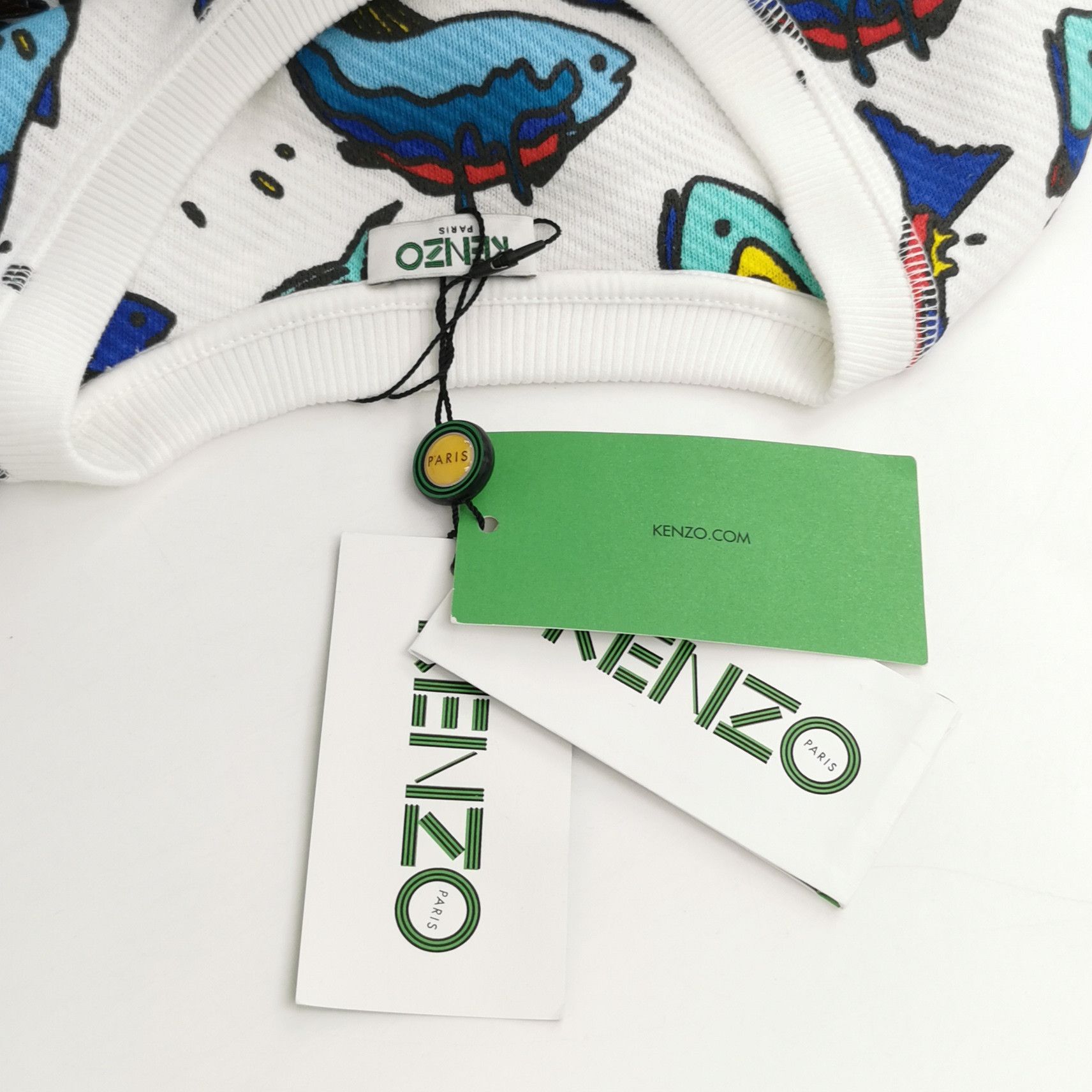 Kenzo Kenzo Fish Print Sweatshirt XL Size US XL / EU 56 / 4 - 5 Thumbnail