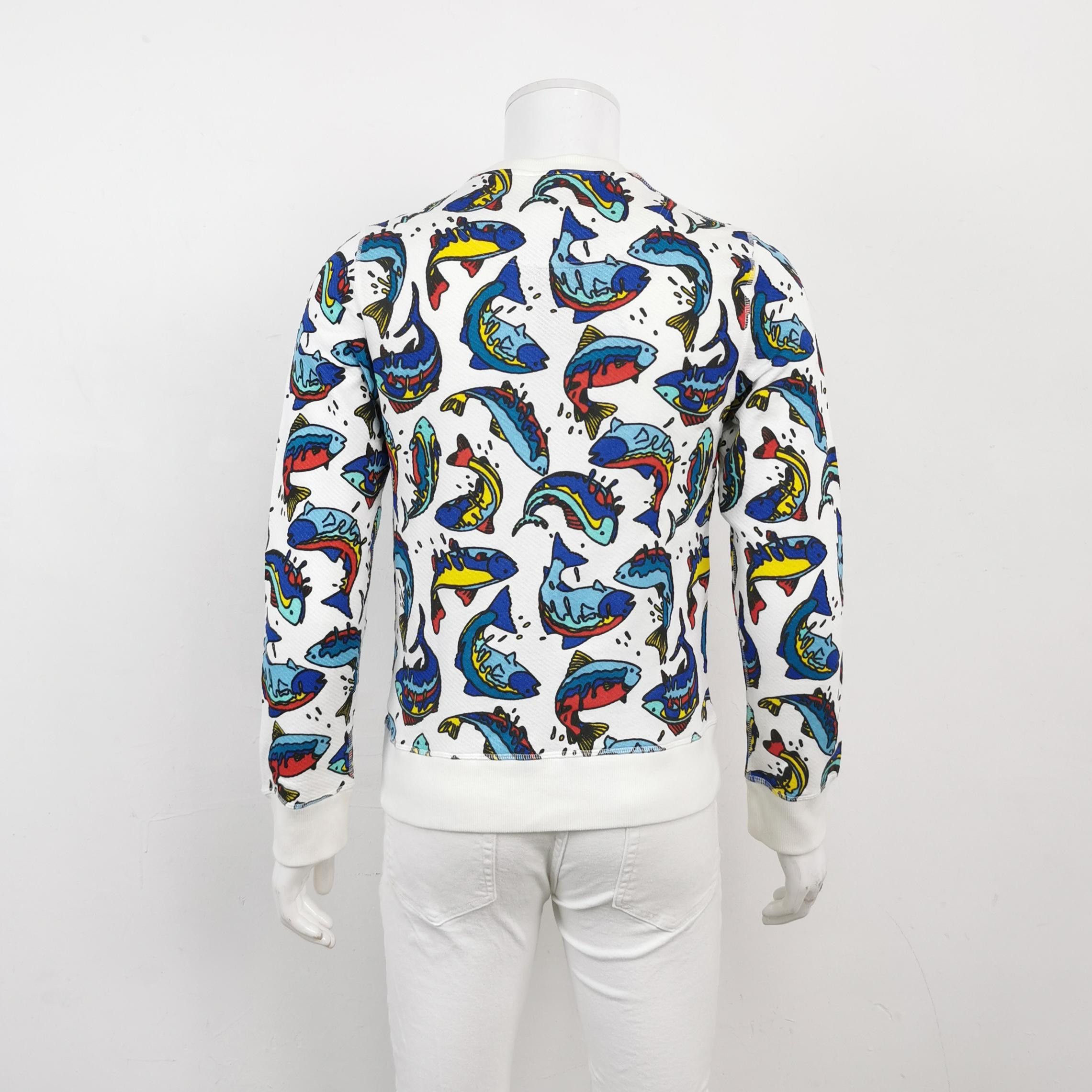 Kenzo Kenzo Fish Print Sweatshirt Size M Size US M / EU 48-50 / 2 - 3 Thumbnail