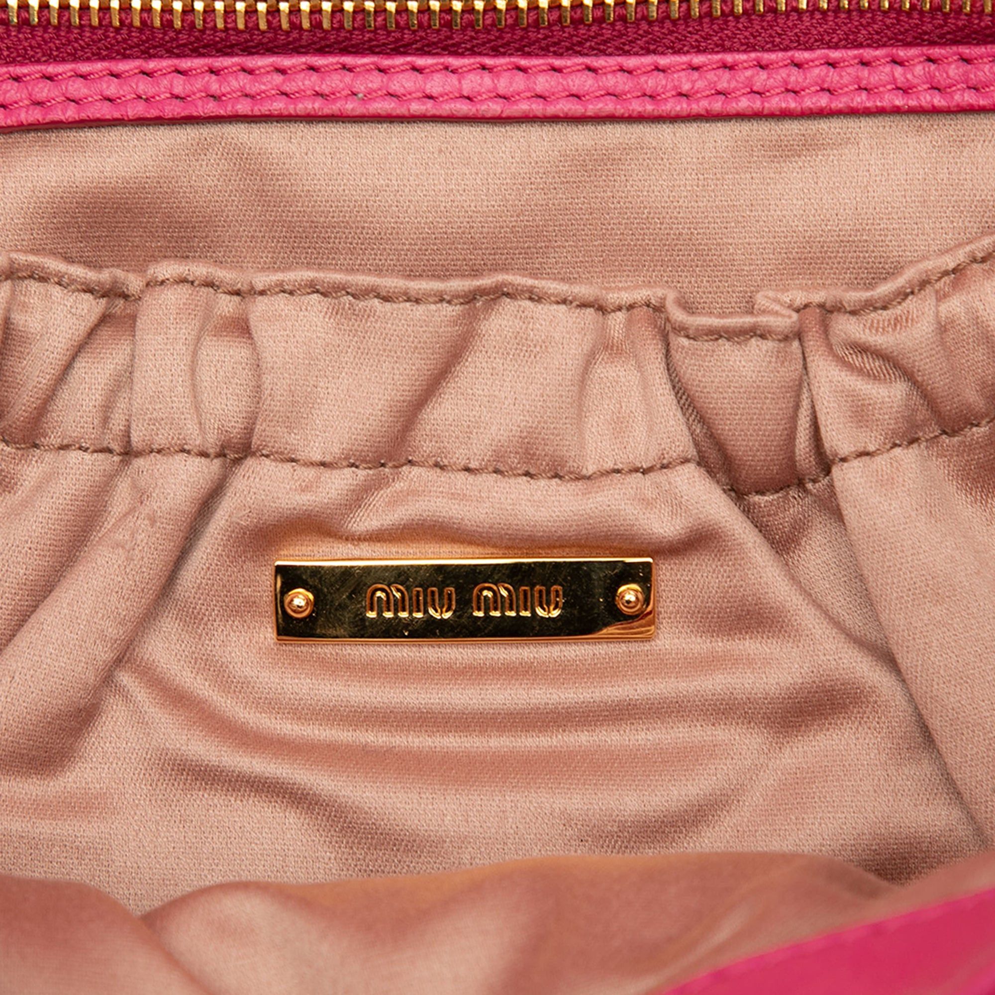 Miu Miu Matelasse Nappa Crystal Chain Satchel Size ONE SIZE - 5 Thumbnail