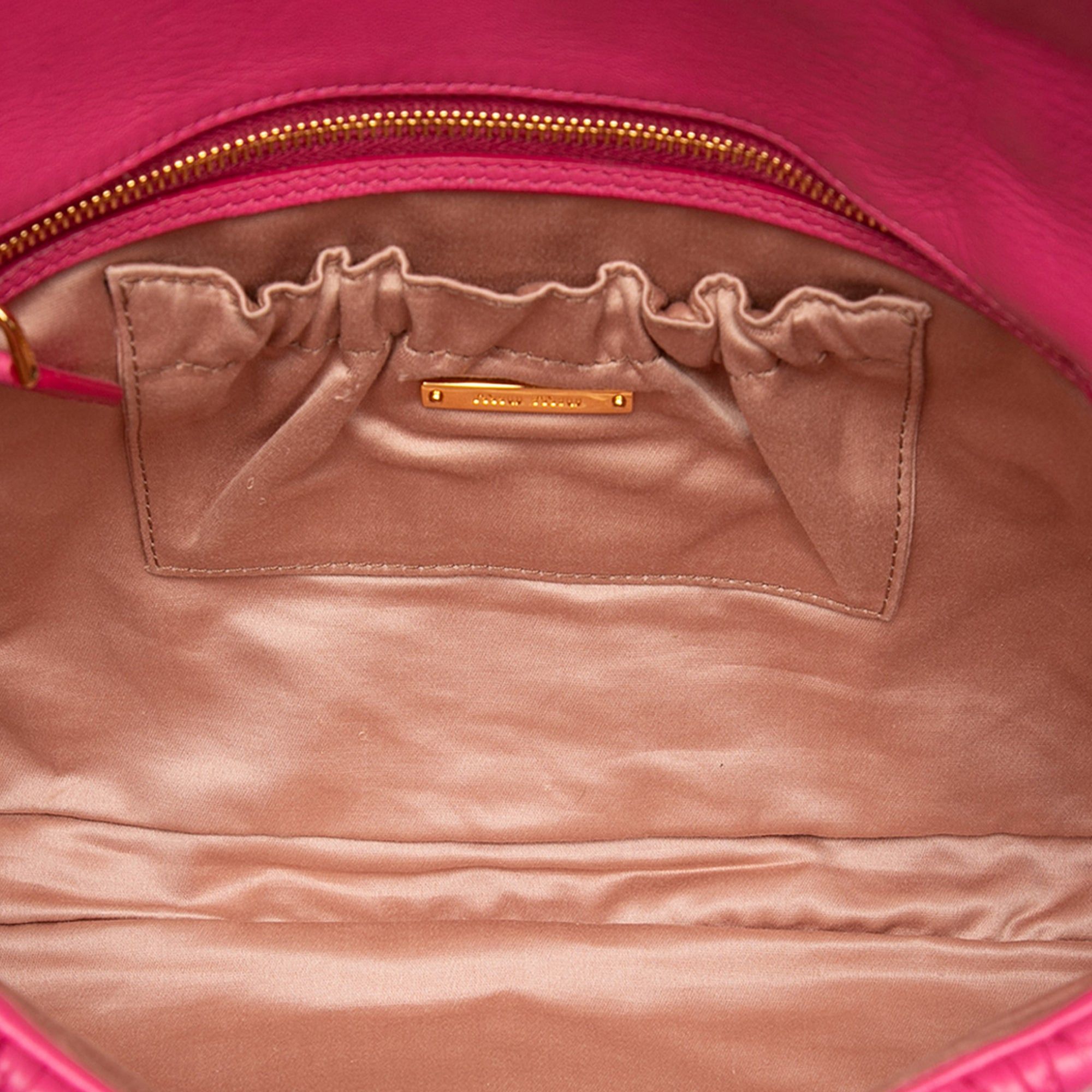Miu Miu Matelasse Nappa Crystal Chain Satchel Size ONE SIZE - 4 Thumbnail