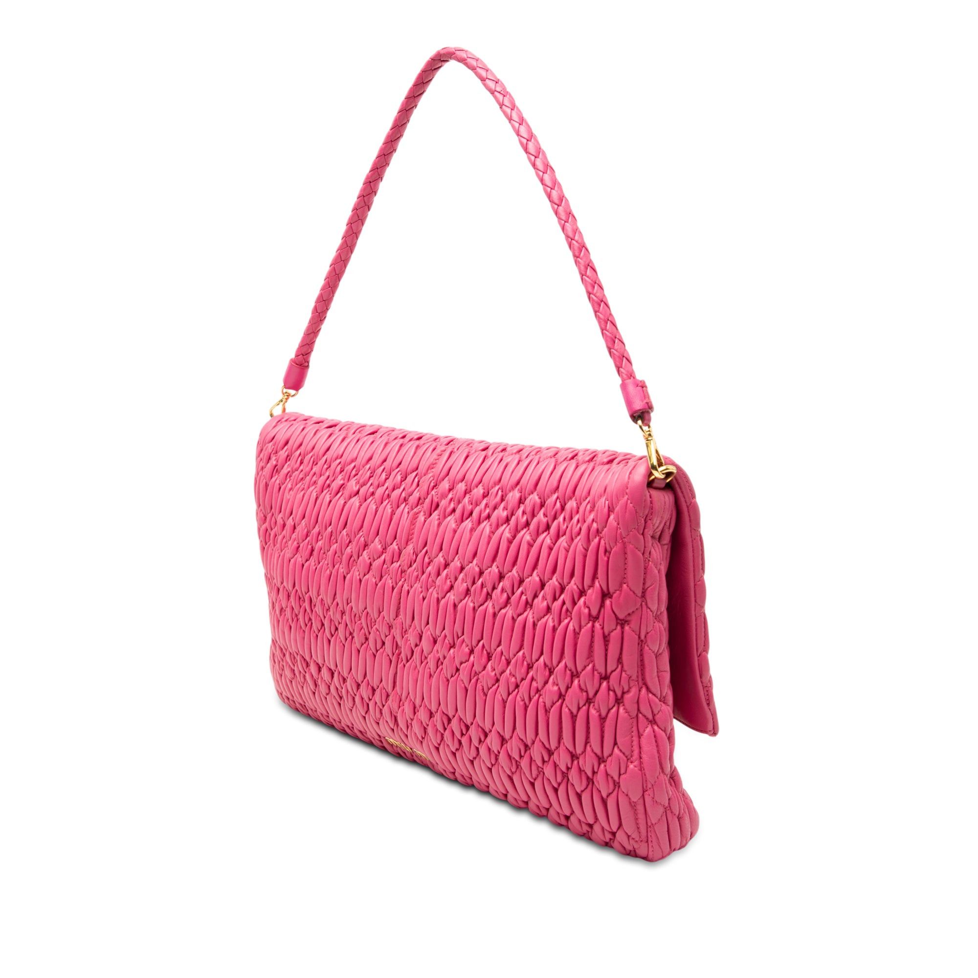 Miu Miu Matelasse Nappa Crystal Chain Satchel Size ONE SIZE - 2 Thumbnail