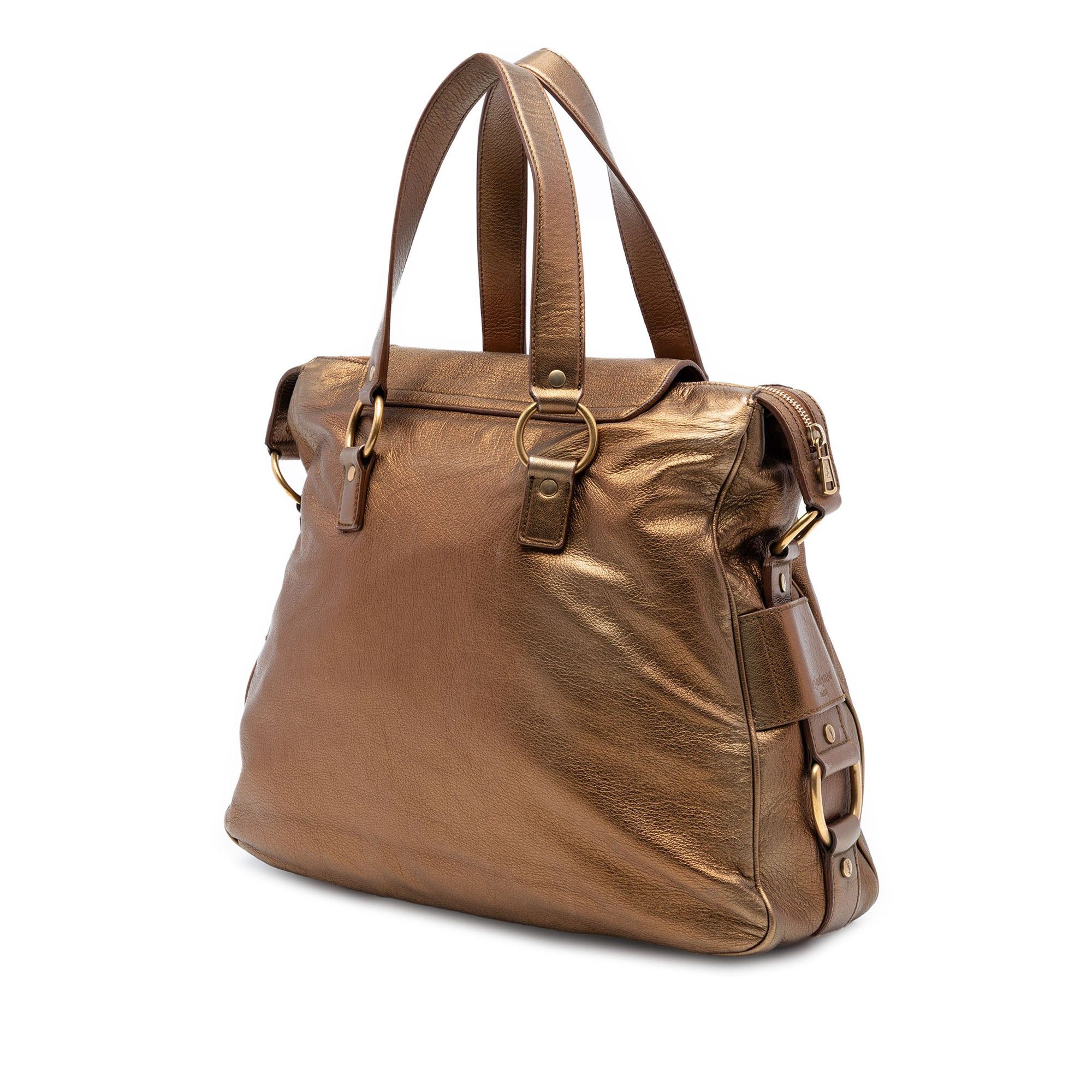 Saint Laurent Paris Metallic Calfskin Muse Satchel Size ONE SIZE - 2 Thumbnail