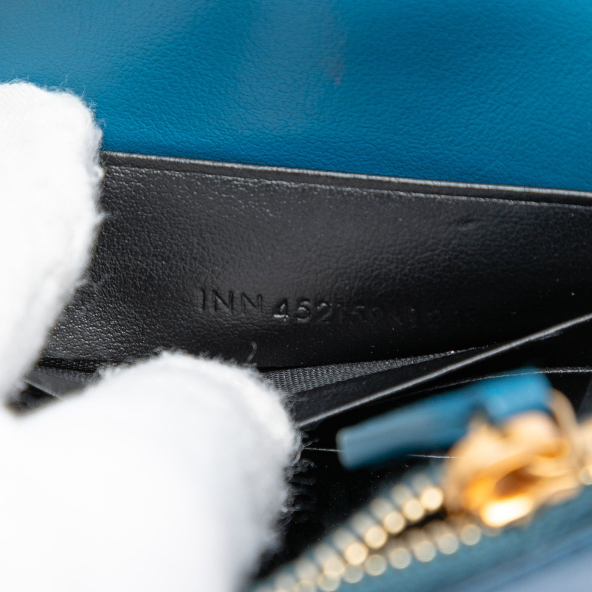 Saint Laurent Paris Calfskin Star Print Classic Monogram Kate Tassel Wallet on Chain Size ONE SIZE - 6 Thumbnail