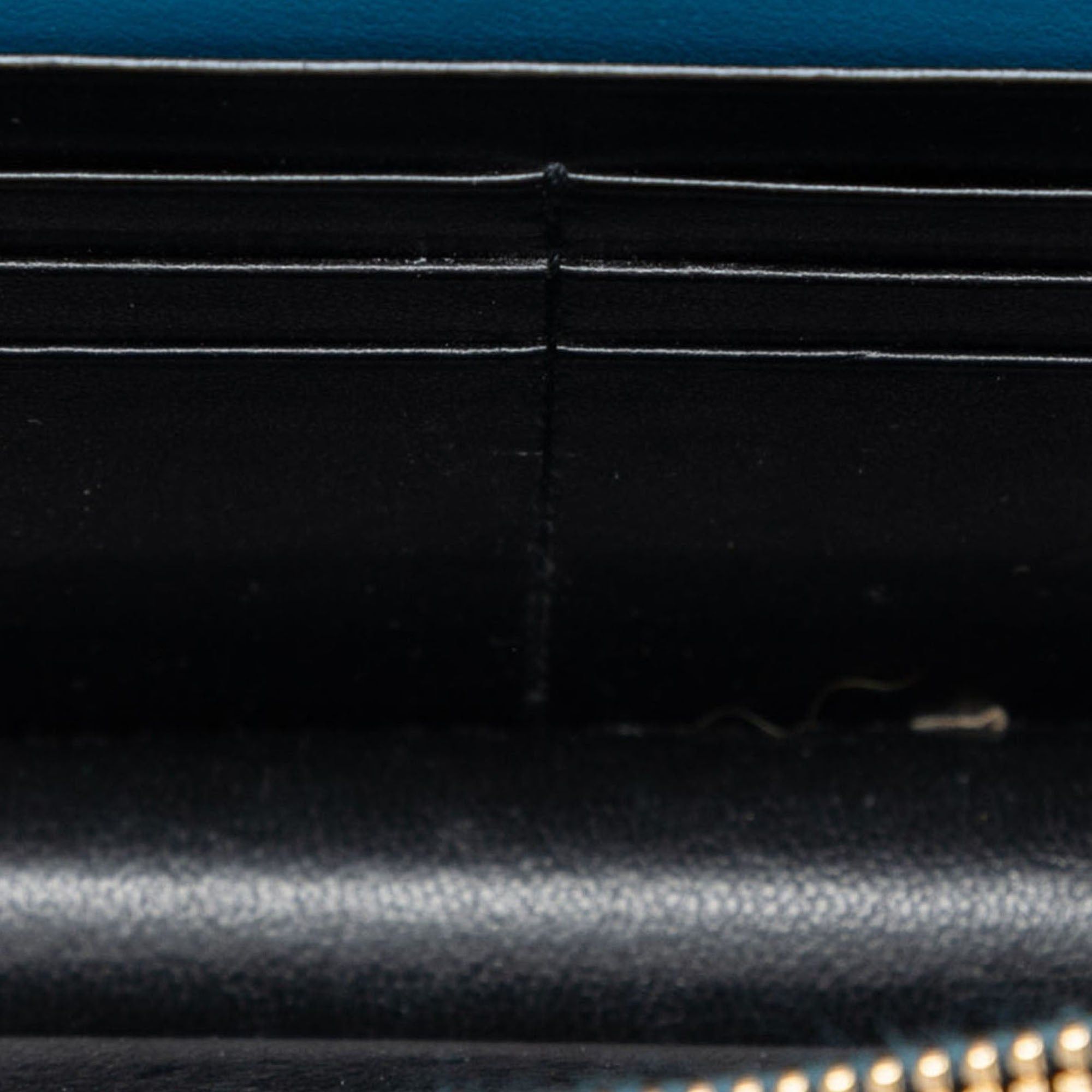Saint Laurent Paris Calfskin Star Print Classic Monogram Kate Tassel Wallet on Chain Size ONE SIZE - 4 Thumbnail