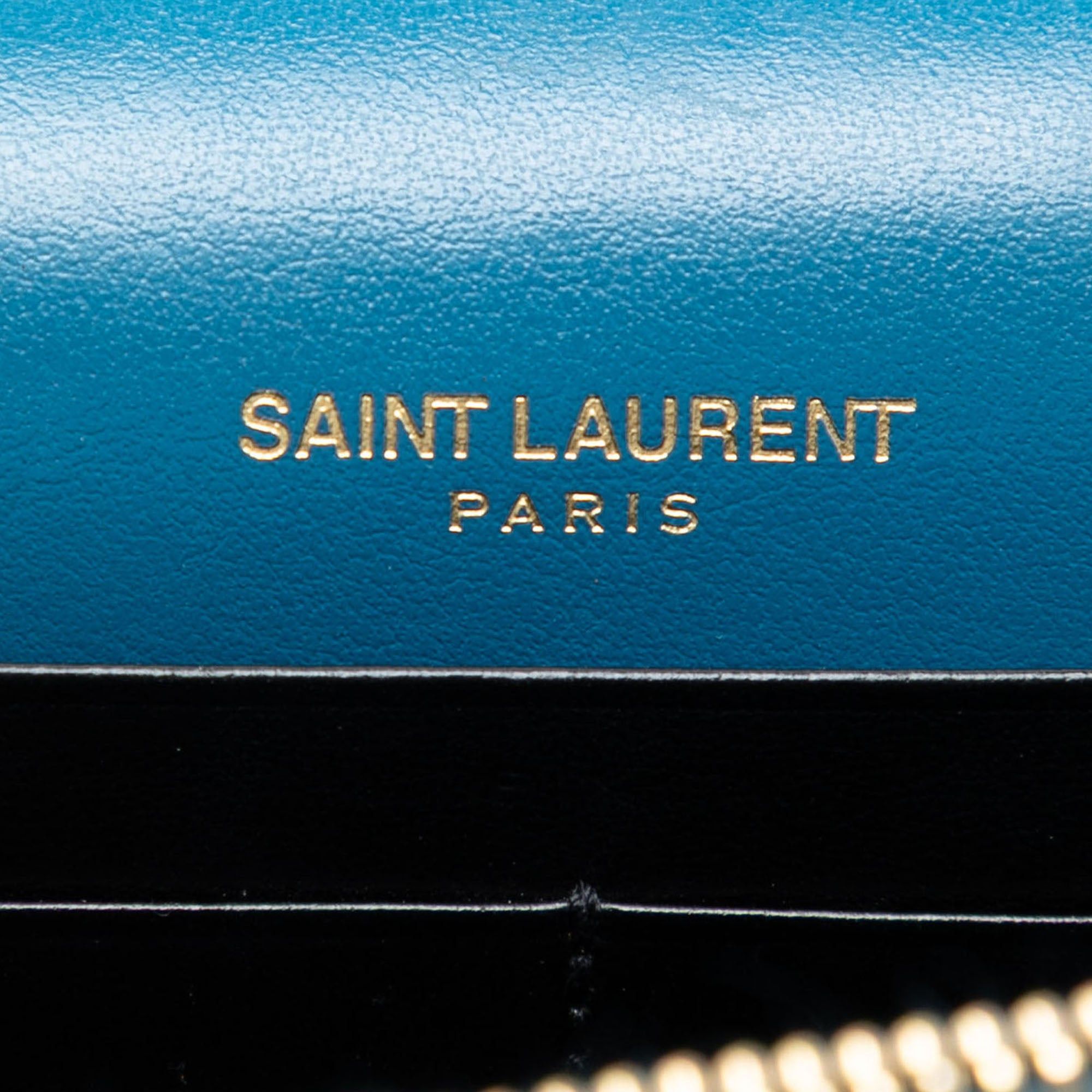 Saint Laurent Paris Calfskin Star Print Classic Monogram Kate Tassel Wallet on Chain Size ONE SIZE - 5 Thumbnail